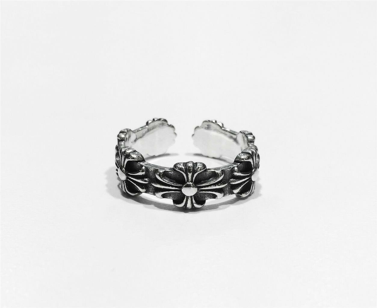 Chrome Hearts Sterling Silver Flower Ring
