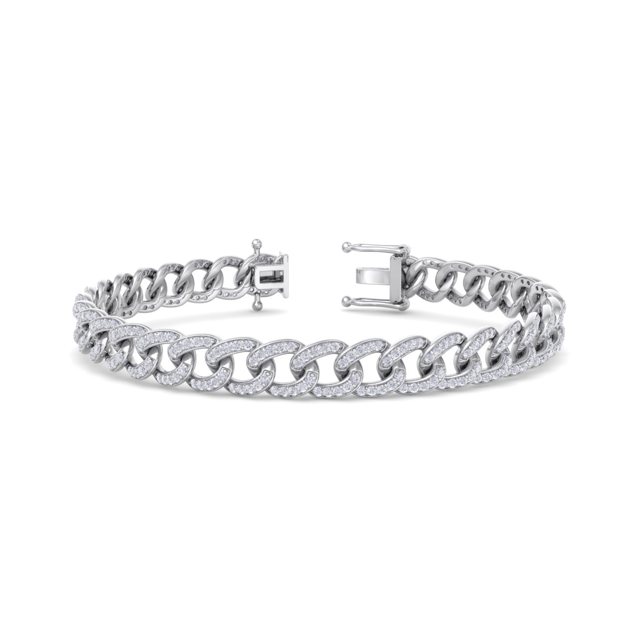 GLAM ® Bracelet Chain in 18K gold and 1.44ct White Diamonds 