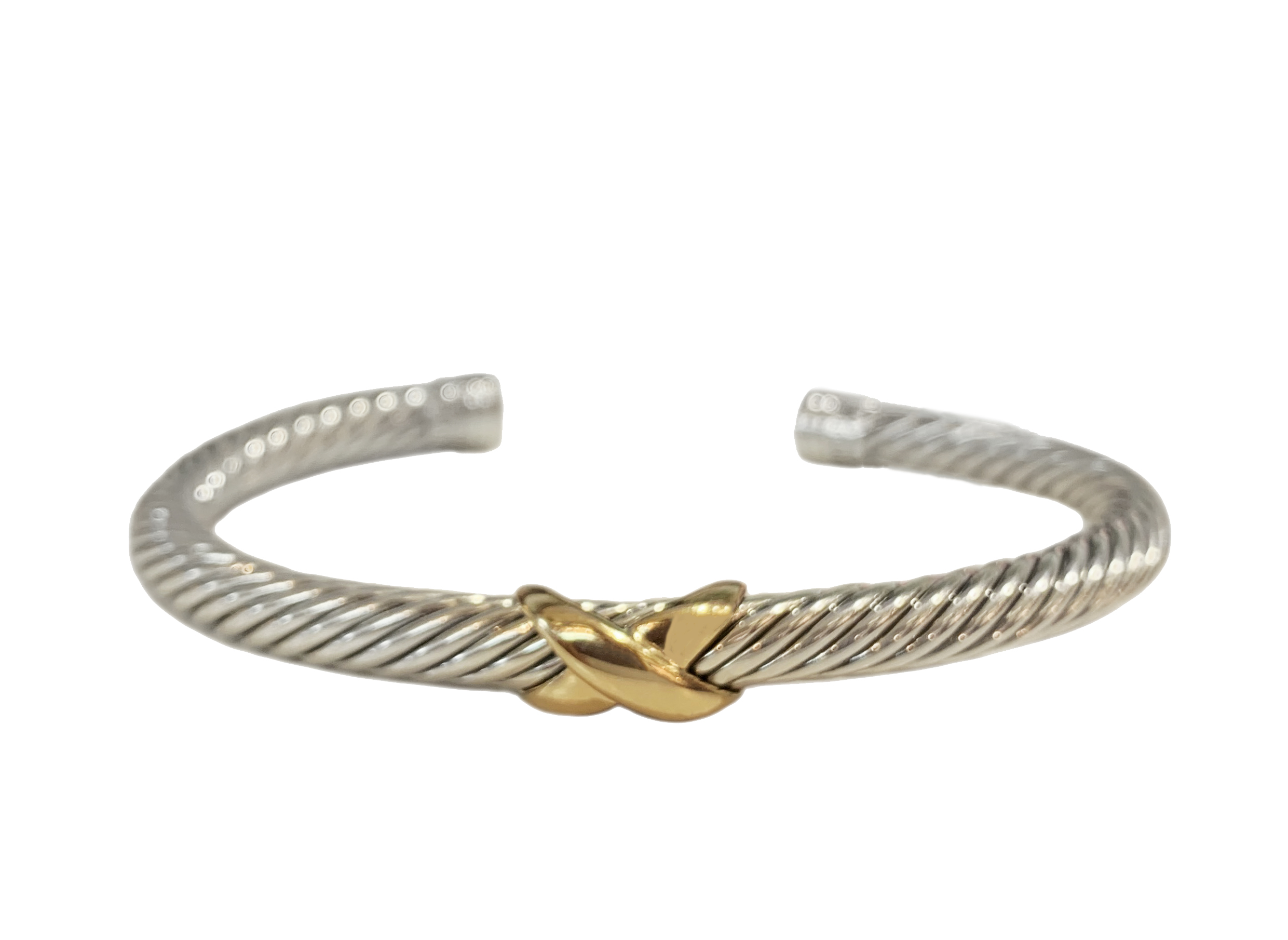 David Yurman X Crossover Bracelet With 14K Rose Gold, 5mm