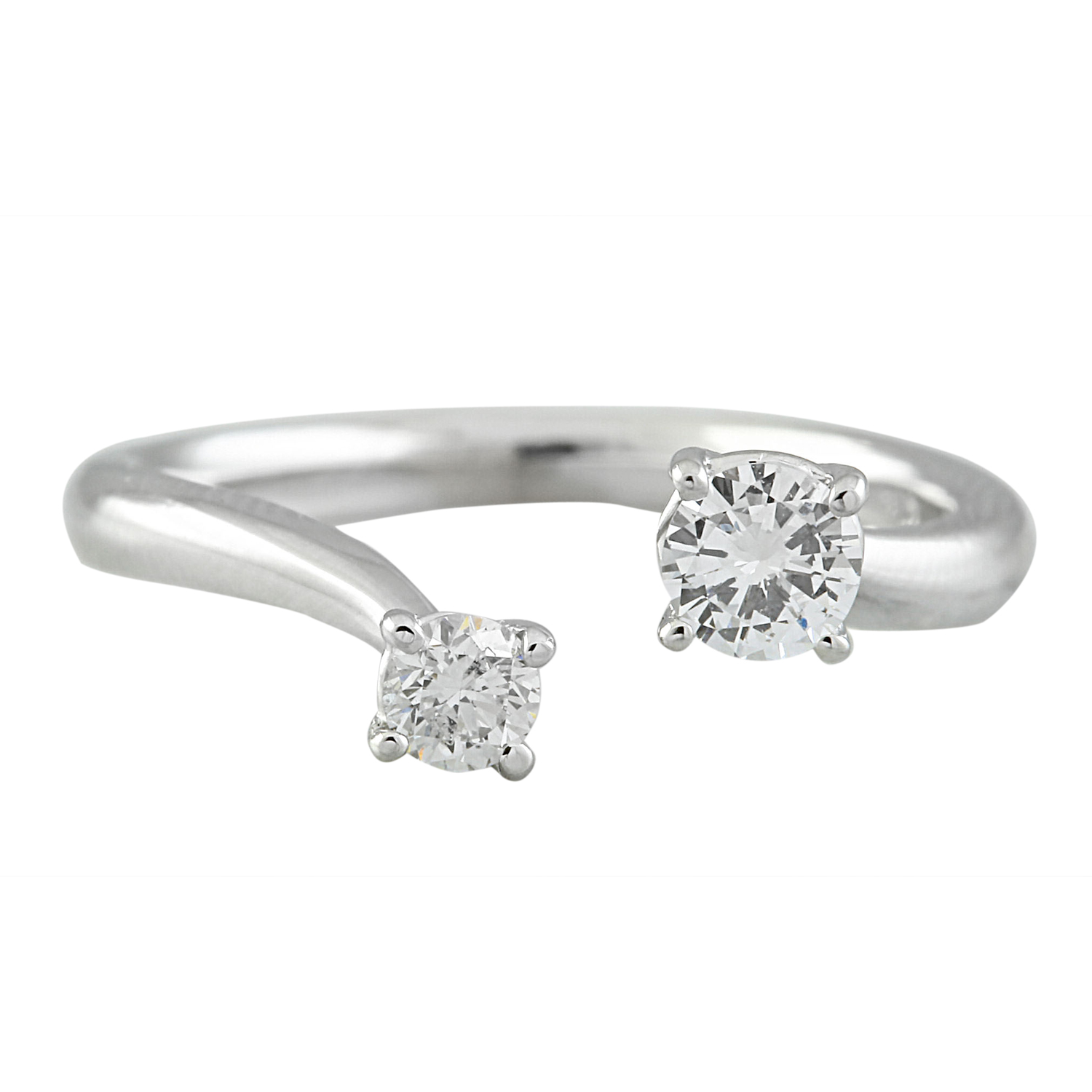 0.35 Carat 14K White Gold Diamond Ring