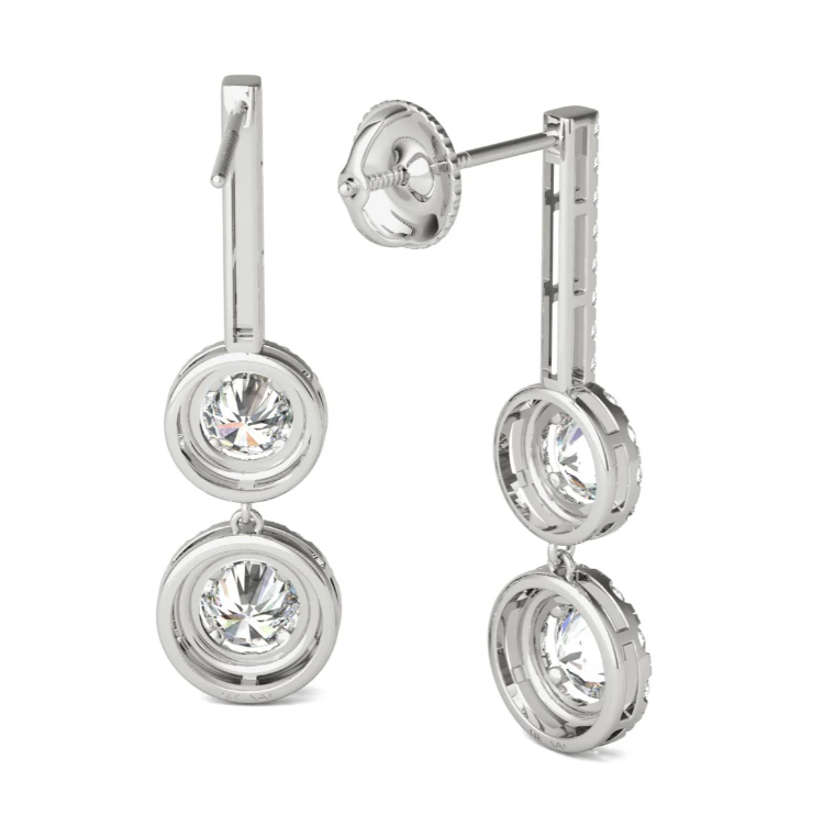 Halo Dangle Earrings