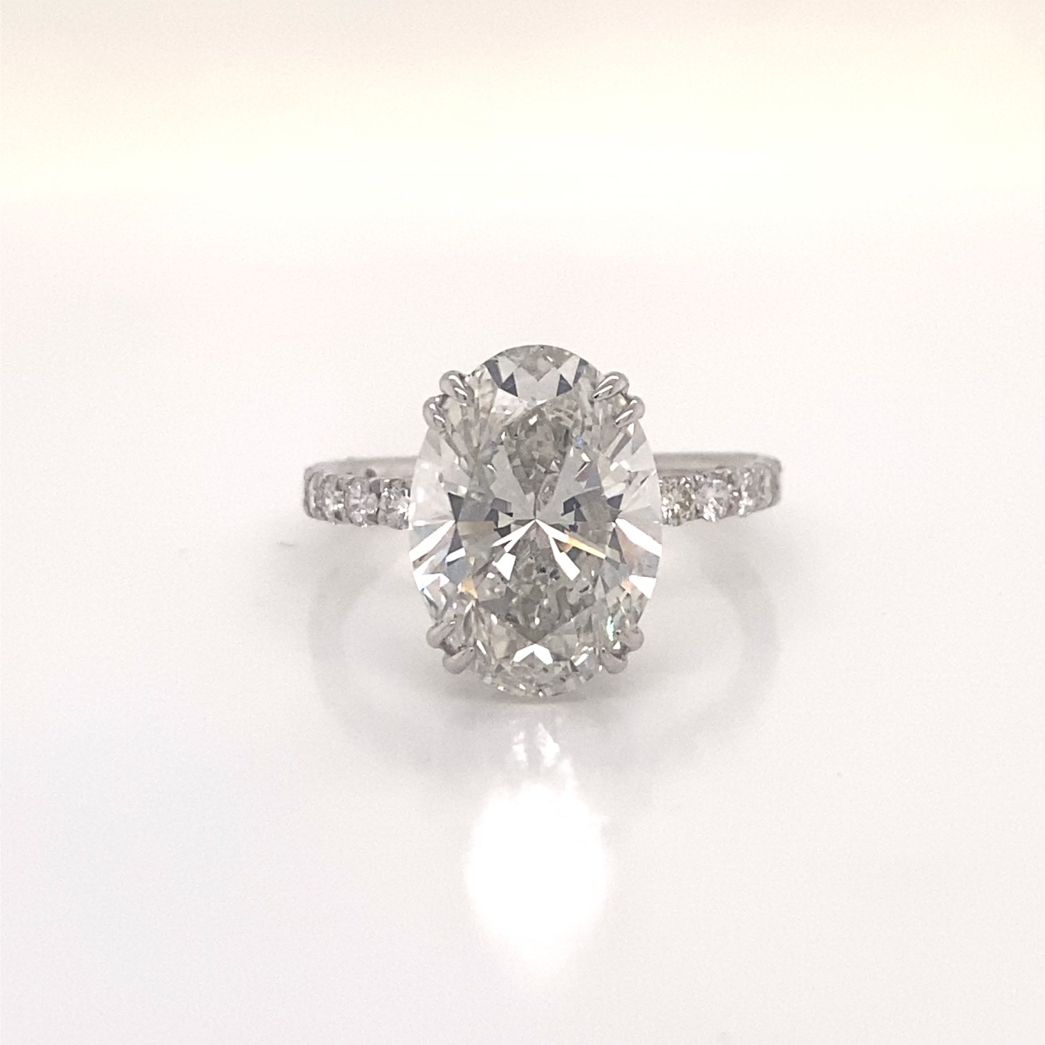 6 Carat Lab Grown Diamond Engagement Ring IGI Certified