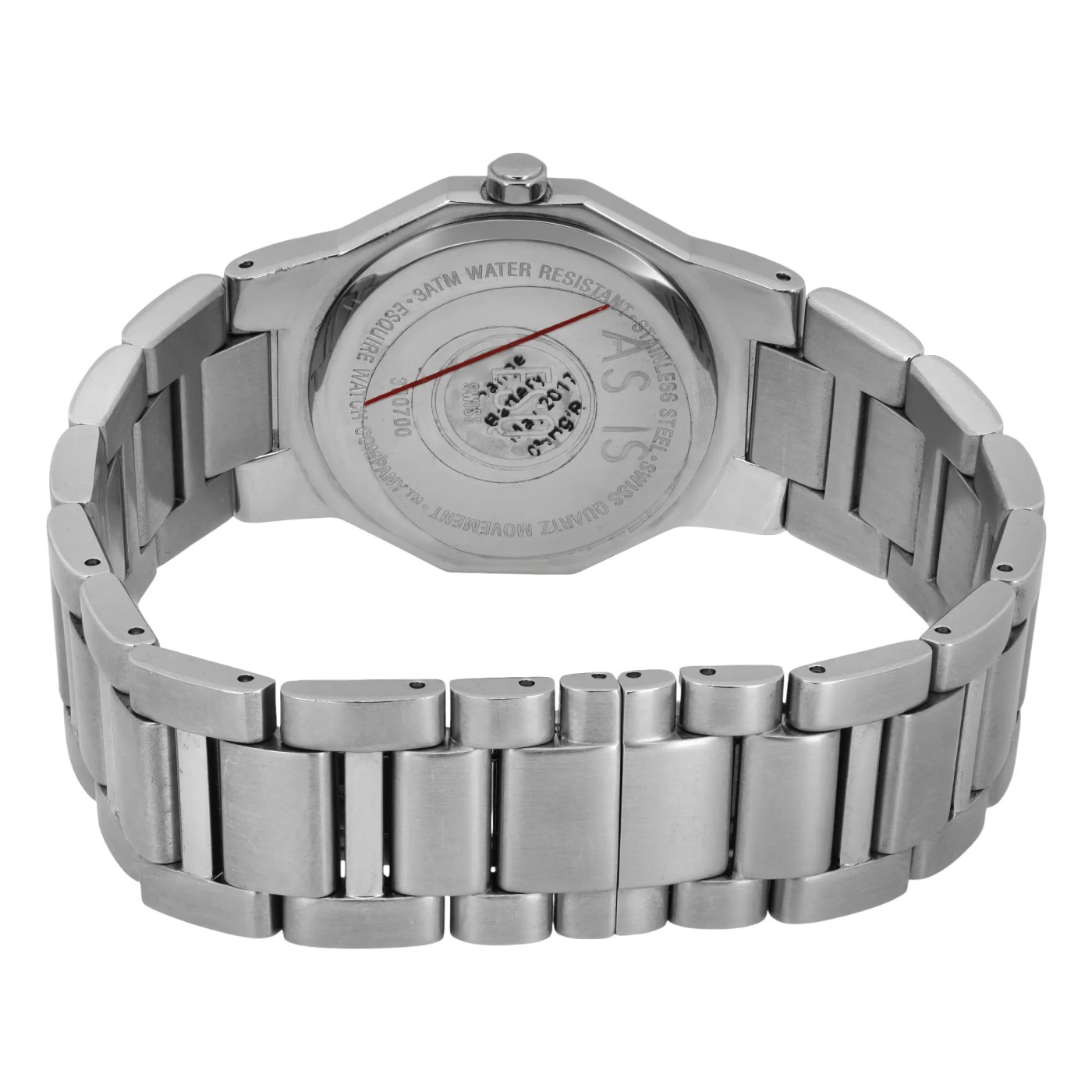 Esq by Movado ladies mirrored square dial silver tone dress watch NEW BATTERY ESQ By Movado Venture Diamonds Women main image 4