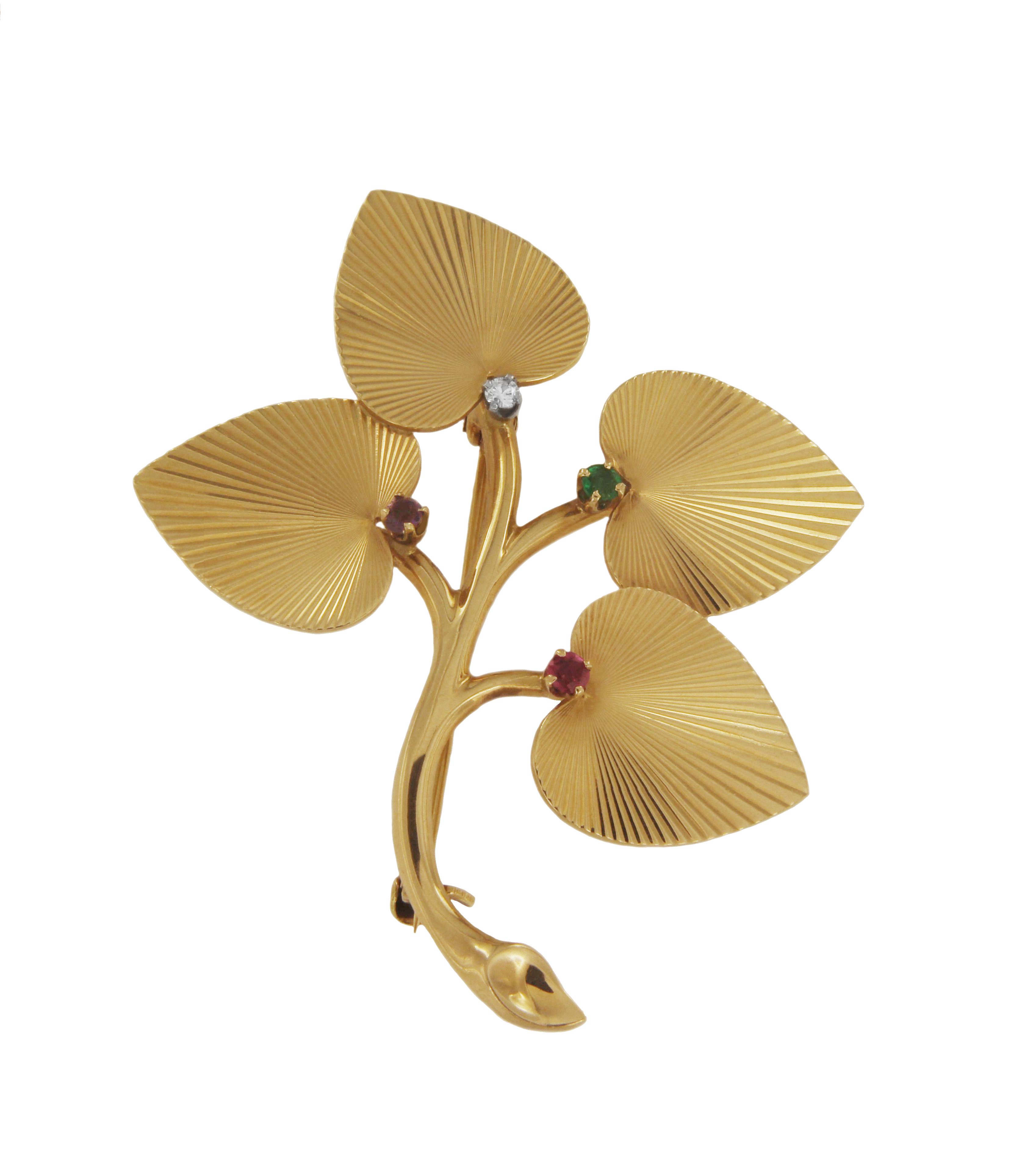 Vintage Tiffany  Co. Yellow Gold Brooch Pin