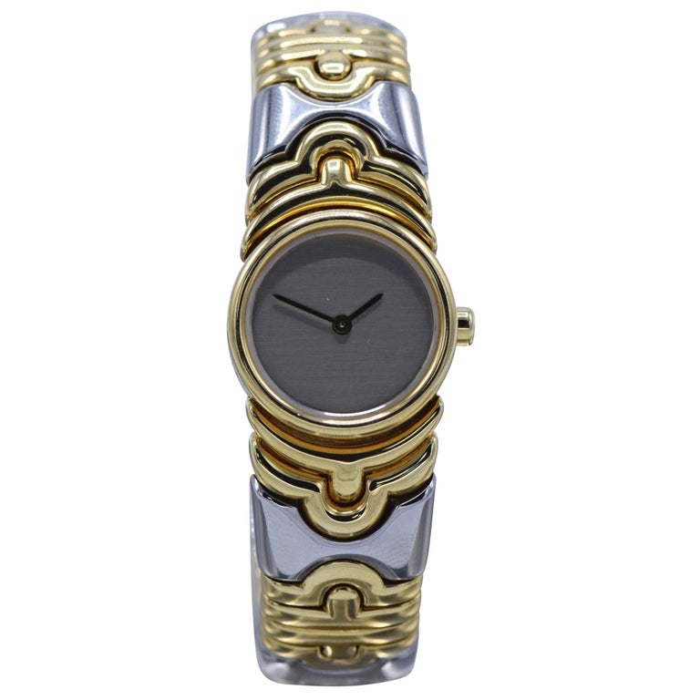Bulgari Ladies Yellow gold Stainless Steel bangle Wristwatch