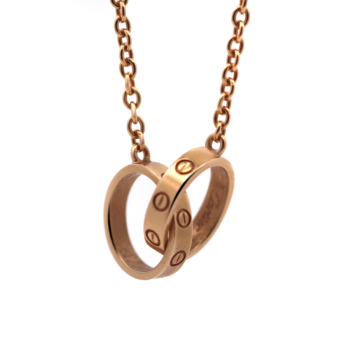 Cartier Yellow Gold Interlocking Love Necklace
