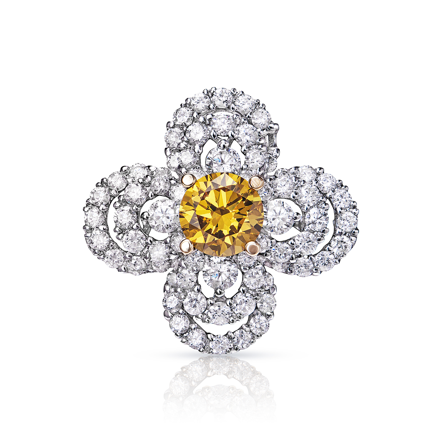 Aurelia   Carat Round Brilliant Diamond Engagement Ring in 18k White Gold