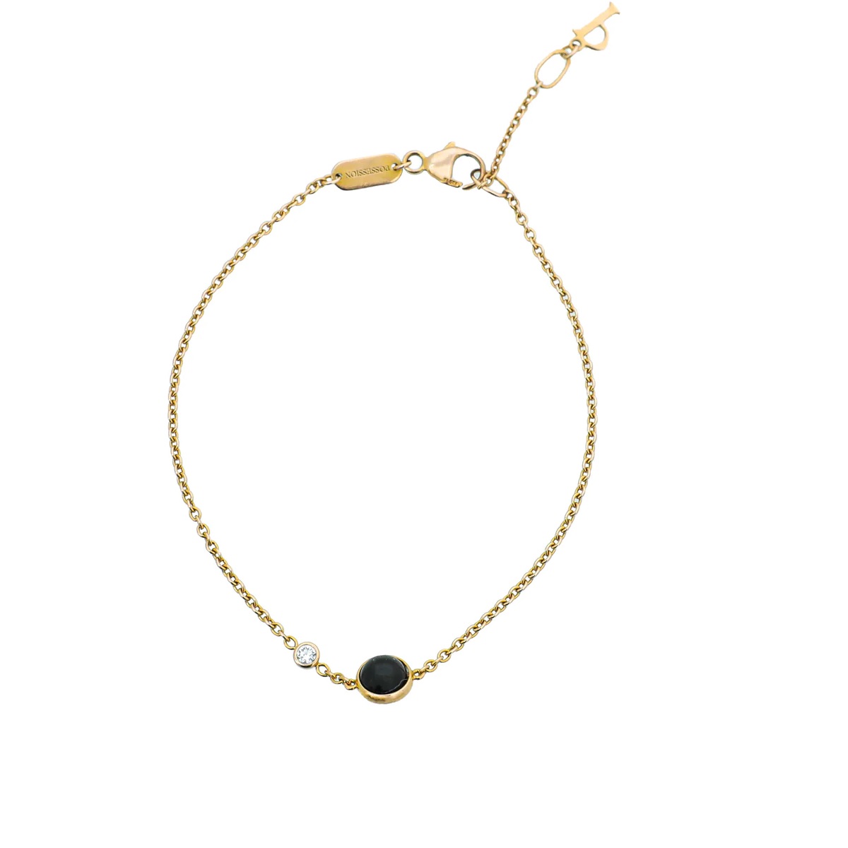 Piaget 18K Rose Gold Onyx 1 Diamond Possession Bracelet