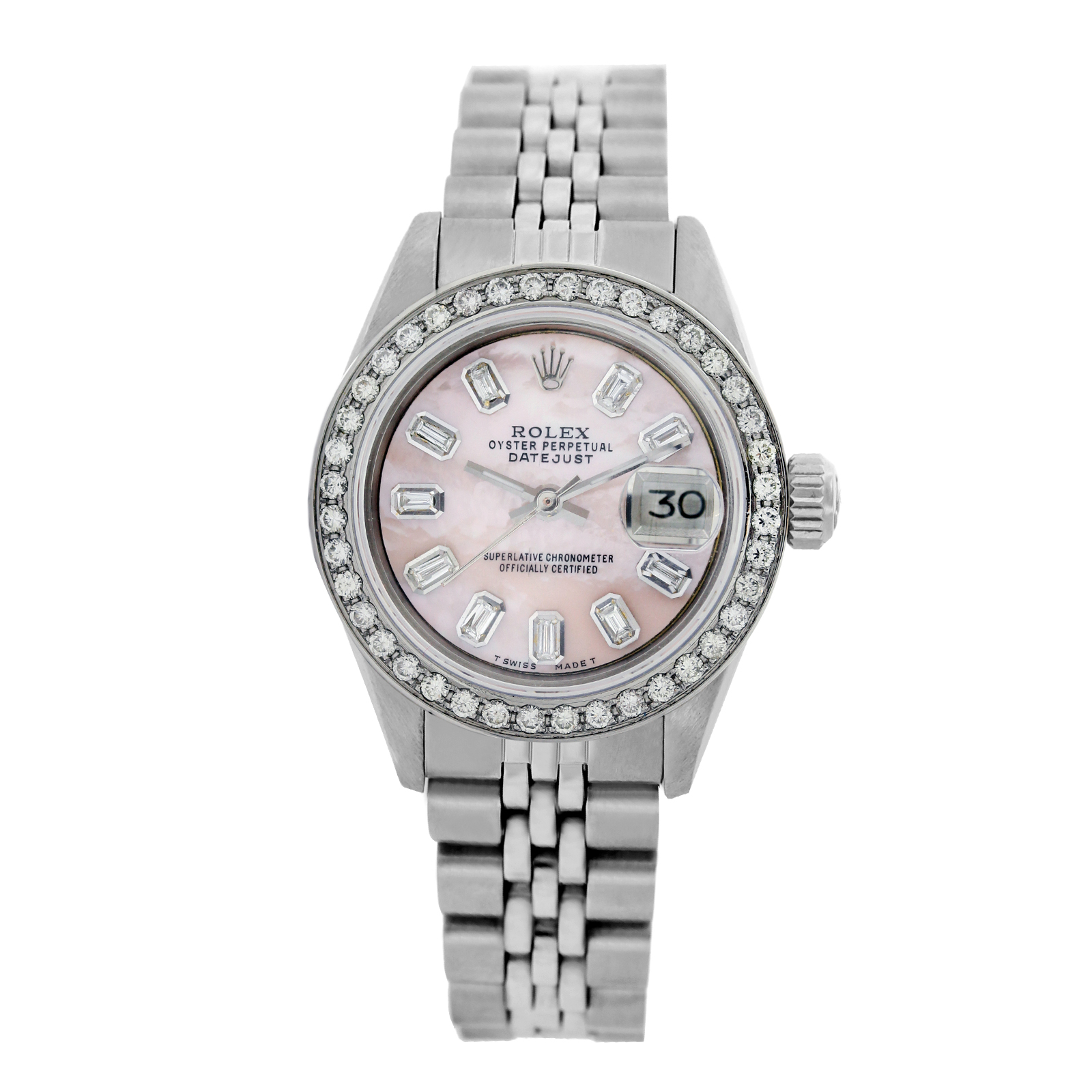 Rolex Datejust 6917 Stainless Steel Diamond Dial  Bezel 26mm Womens Watch