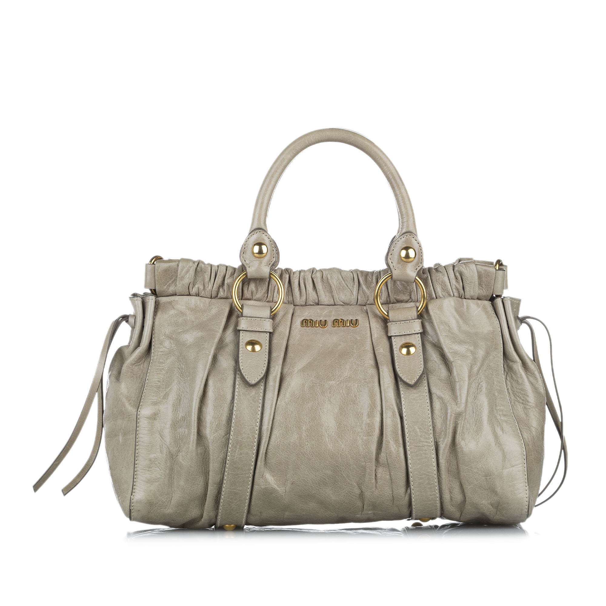 Miu Miu Vitello Shine Satchel
