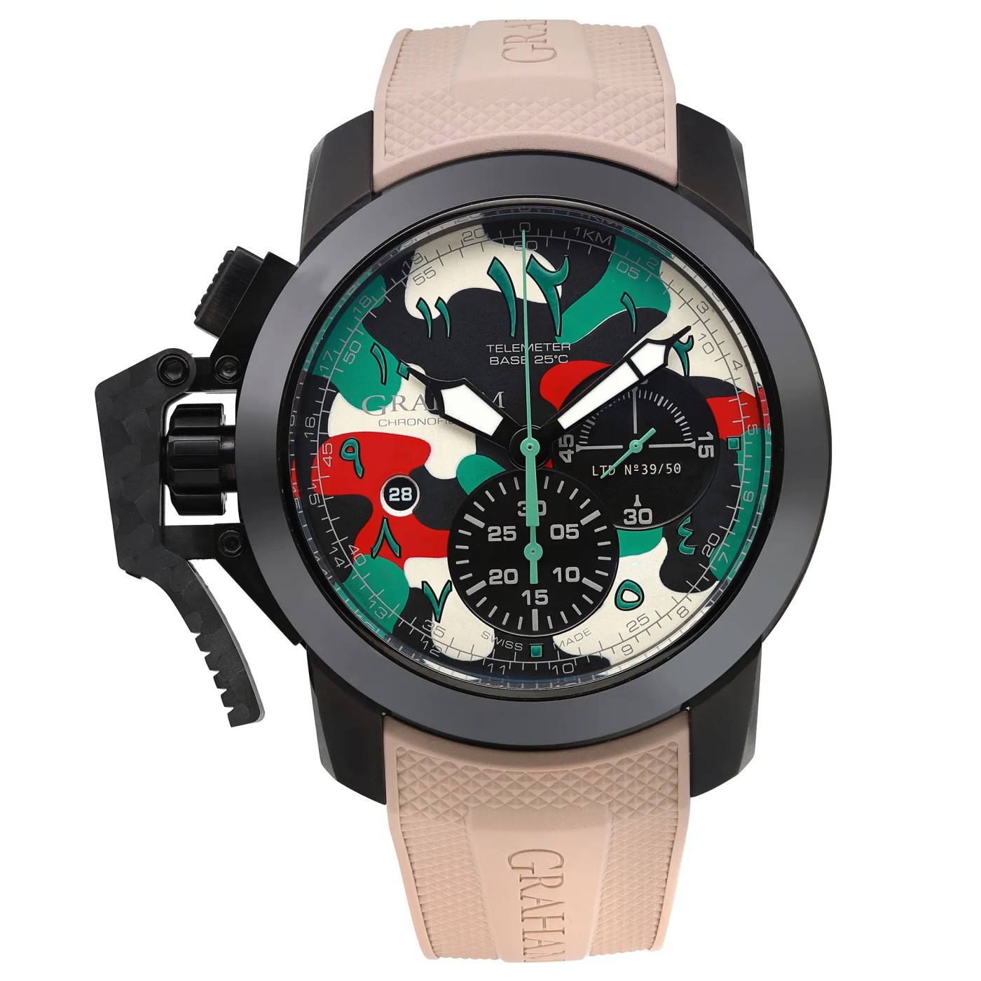 Graham Chronofighter 47mm LTd Edition Arabic Numerals Camouflage Dial