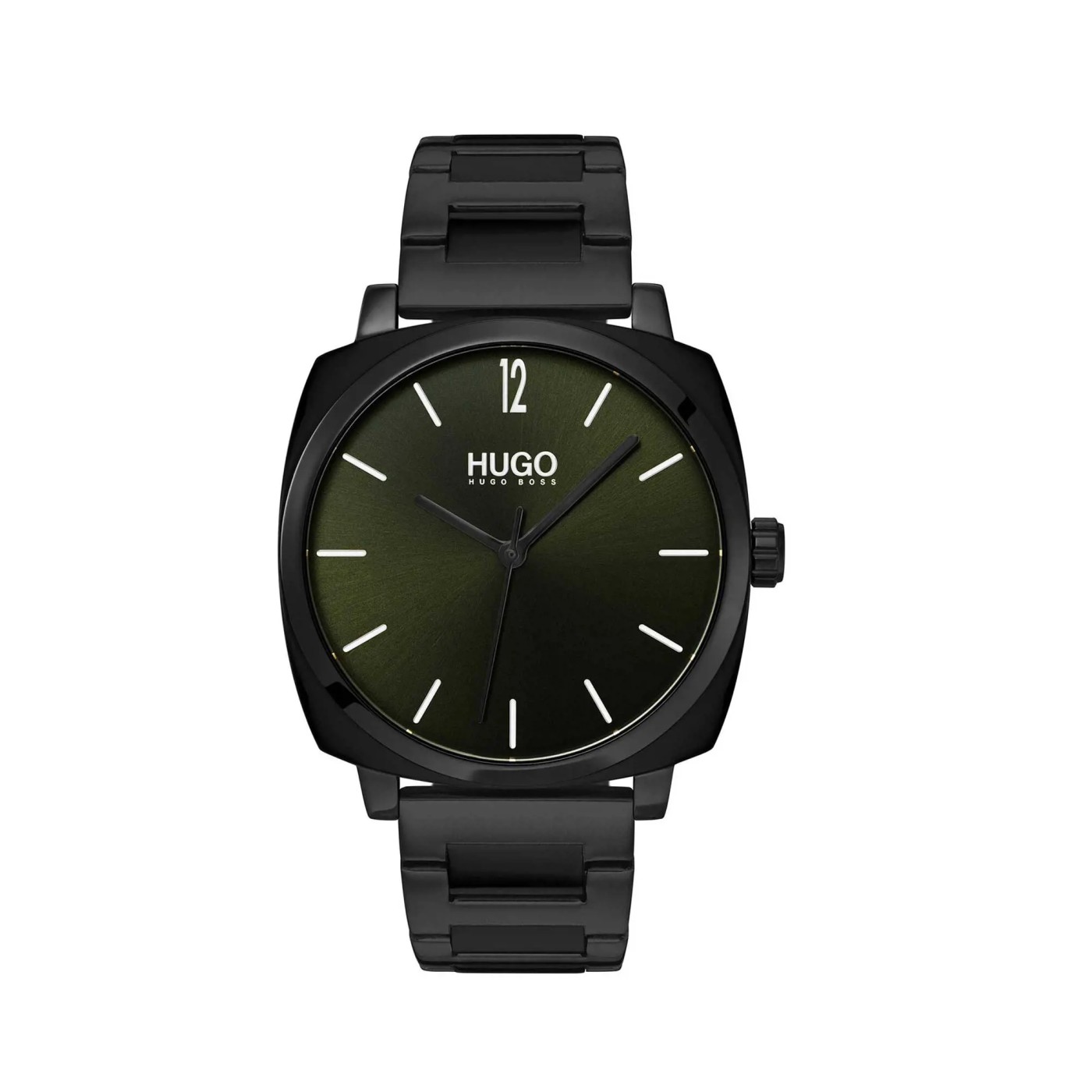 Hugo Boss 40mm Stainless Steel Green Dial Quartz Mens Watch