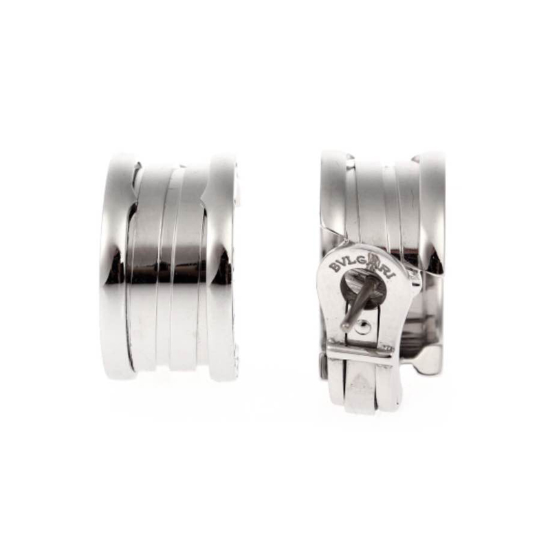 Bulgari B.zero1 18K White Gold Earrings