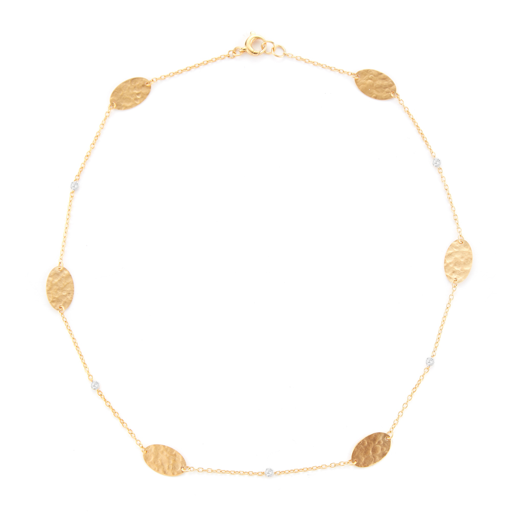 I.Reiss 14K Yellow Gold 0.08 Diamond Necklace