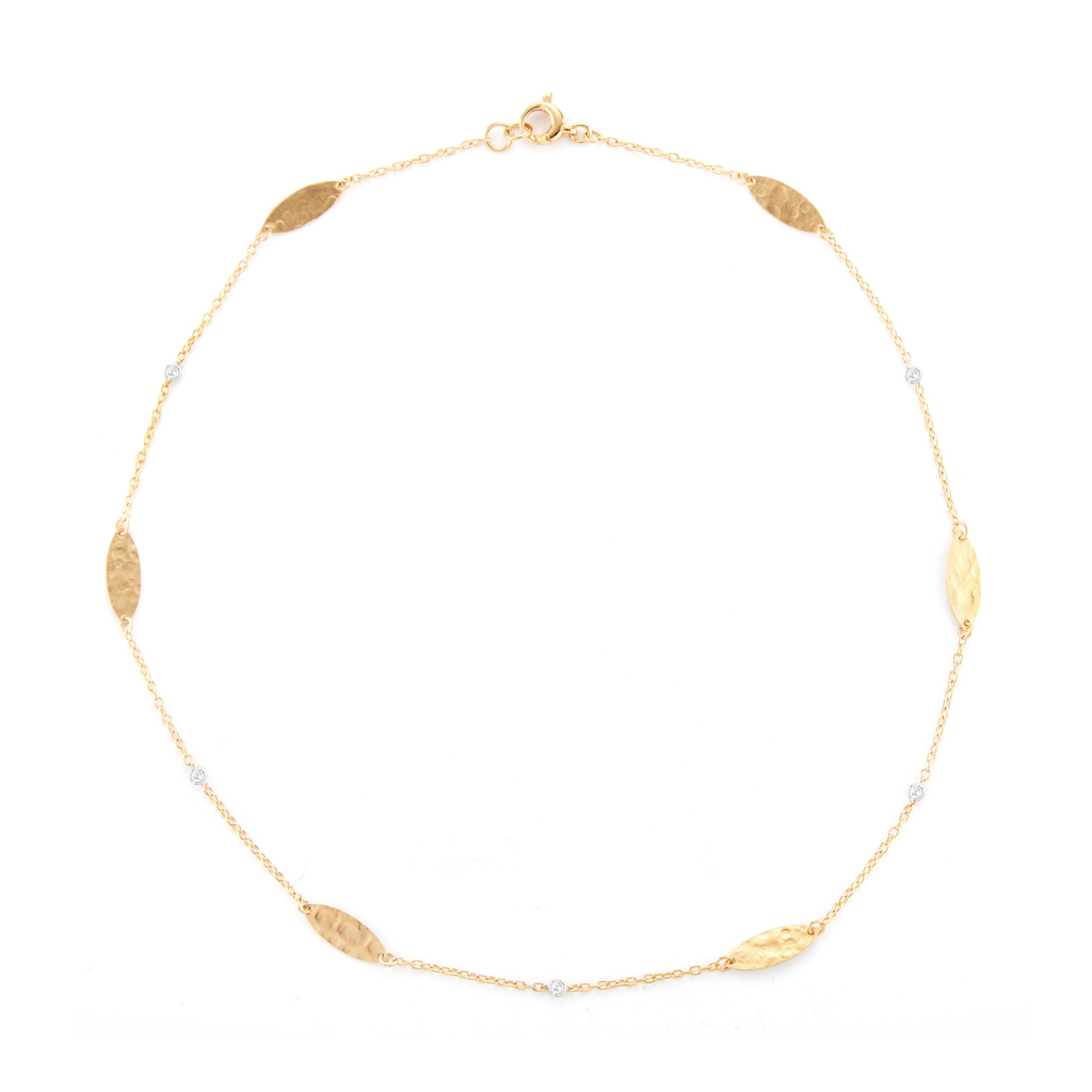 I.Reiss 14K Yellow Gold 0.08 Diamond Necklace