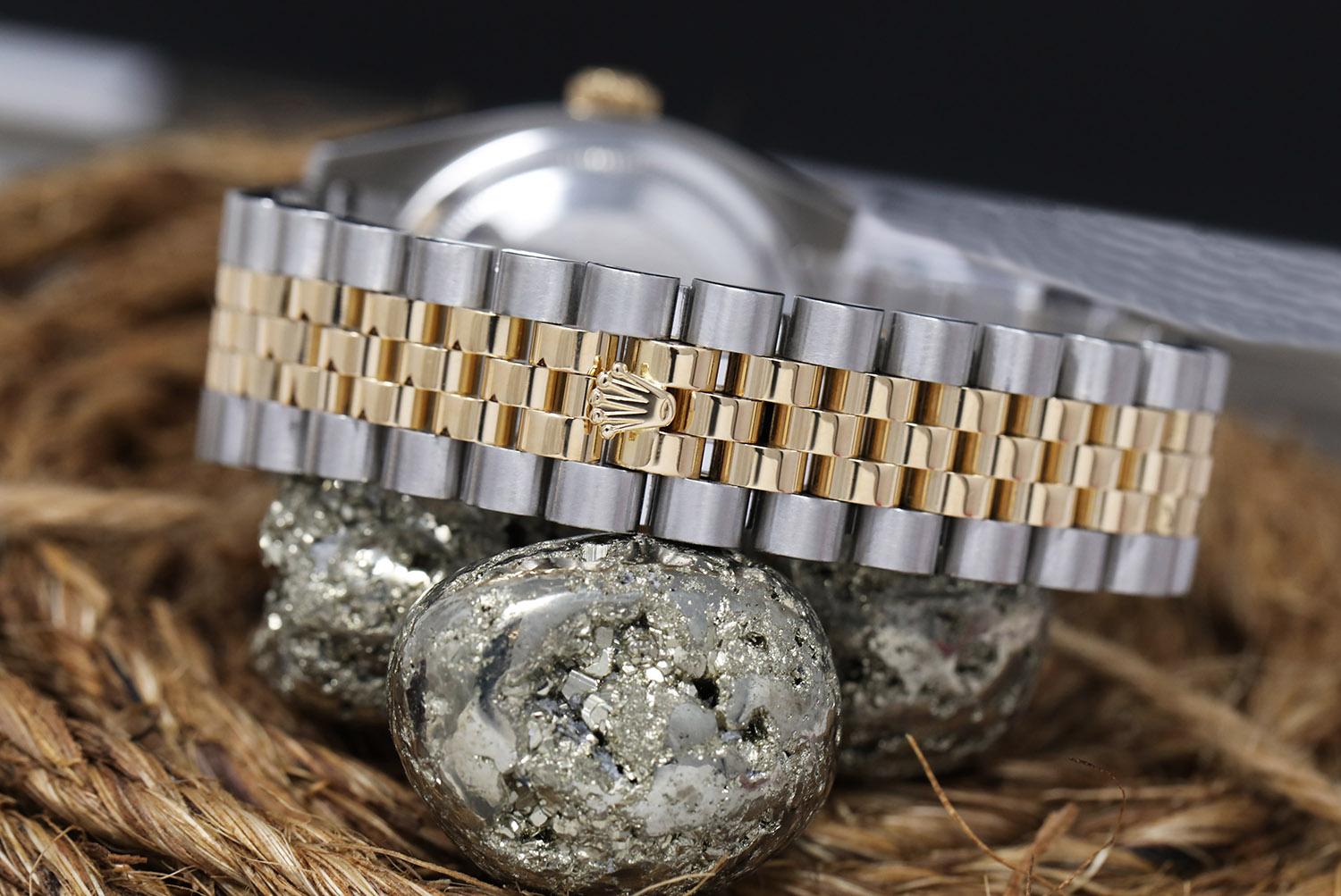 Rolex 36mm Datejust Factory Champagne Diamond Dial with Diamond