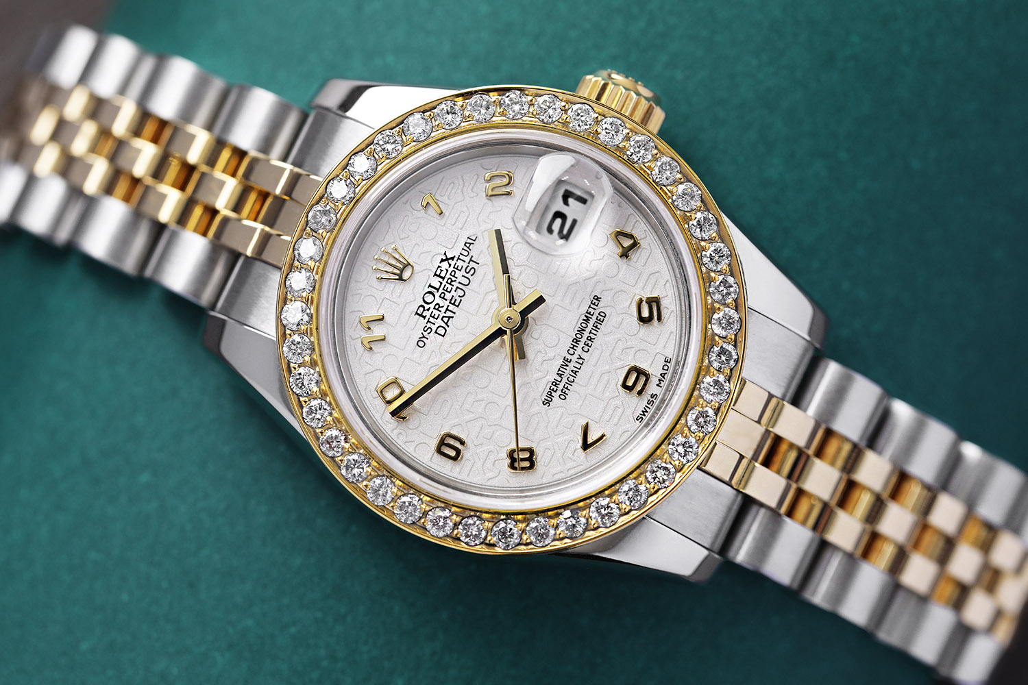 Rolex Datejust 26mm Two Tone SS/YG Ladies Watch with Factory 
