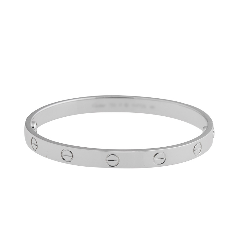 Cartier Love Bracelet 18K White Gold Size 20 