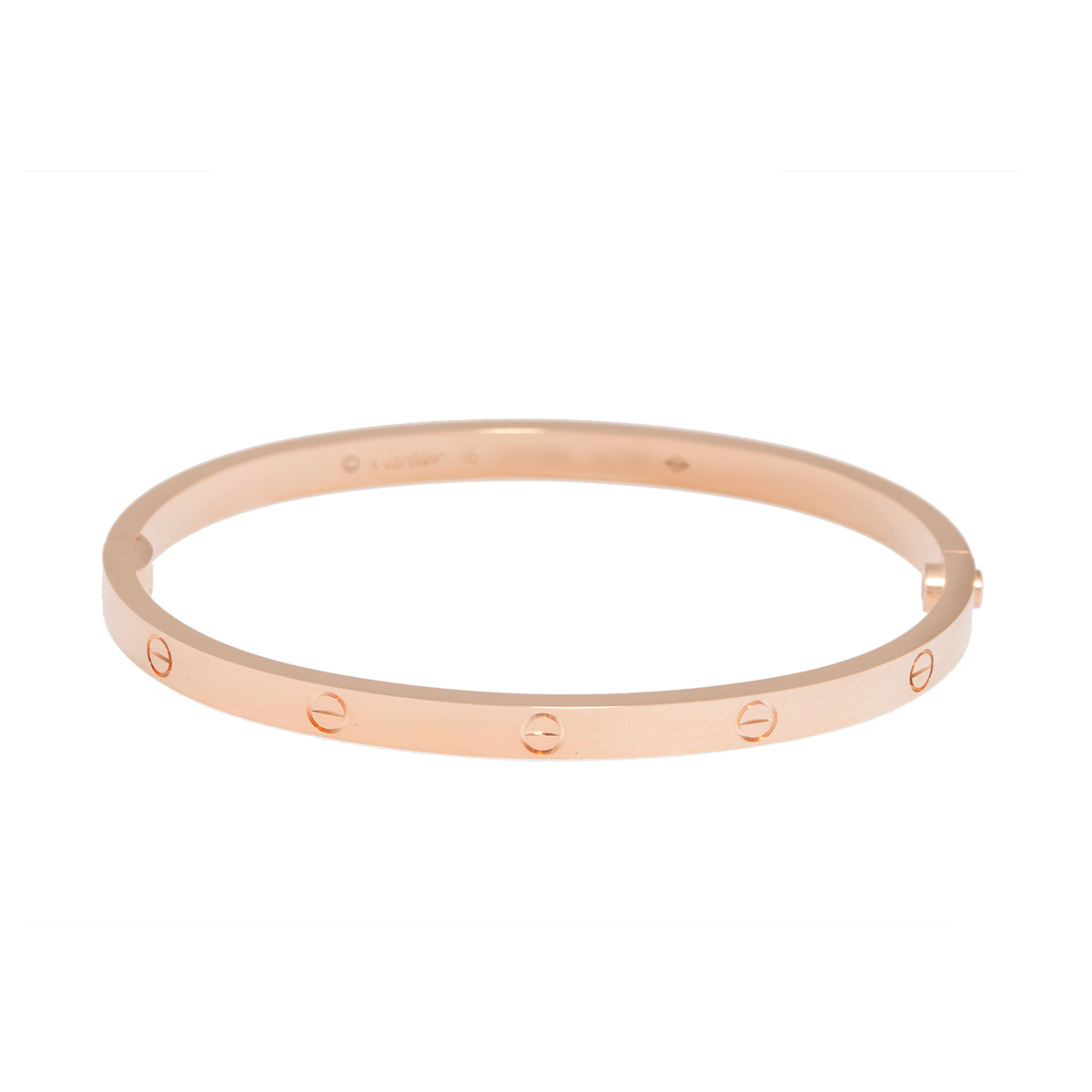 Cartier Mini Love 18K Rose Gold Bracelet Size 15