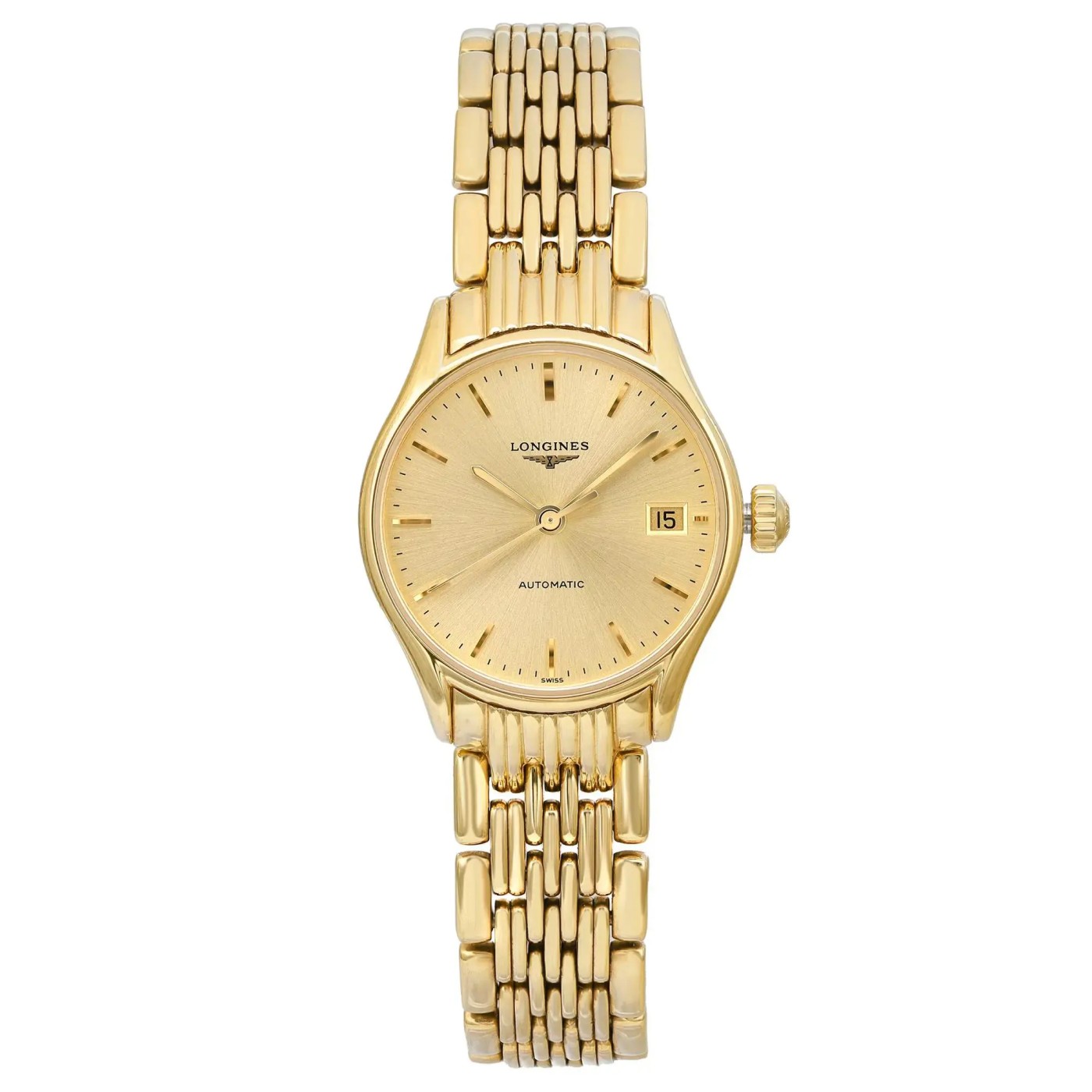 Longines Lyre 25mm PVD Champagne Dial Automatic Ladies Watch