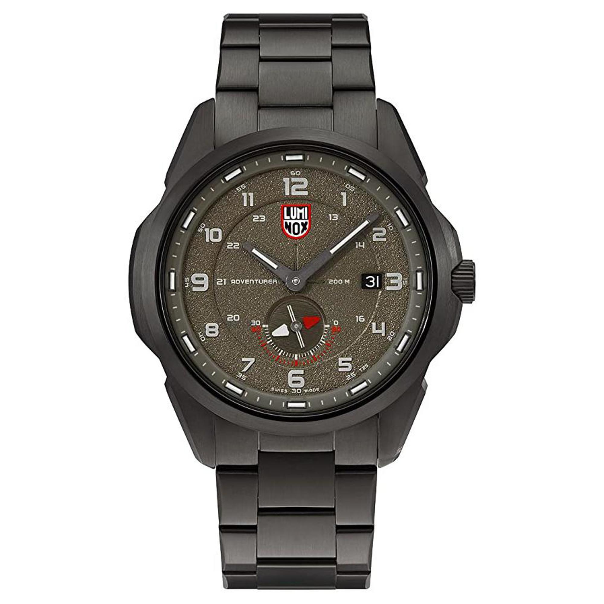 Luminox Atacama Adventurer 42mm Steel Khaki Green Dial Quartz Mens Watch