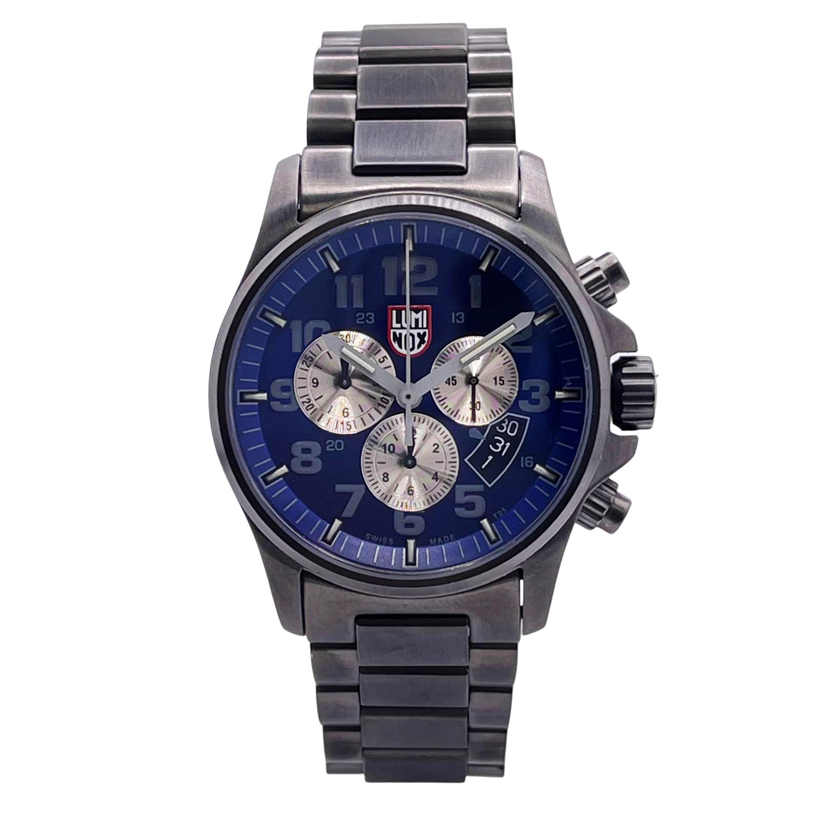 Luminox Atacama Chrono 1840 series 42mm Steel Blue Dial Men Watch
