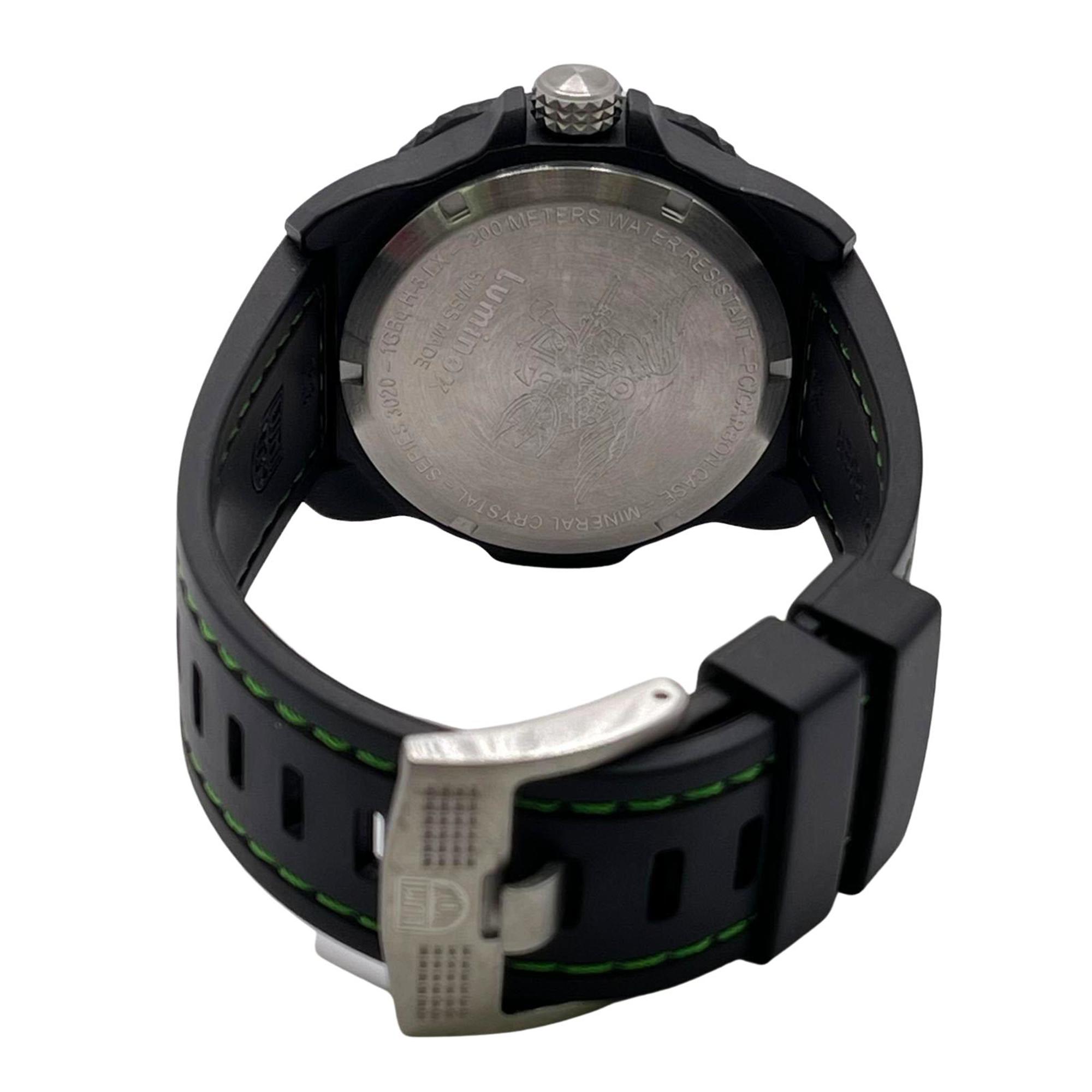 Luminox Coronado 44mm 3020 Series Carbon Black Dial Mens Watch