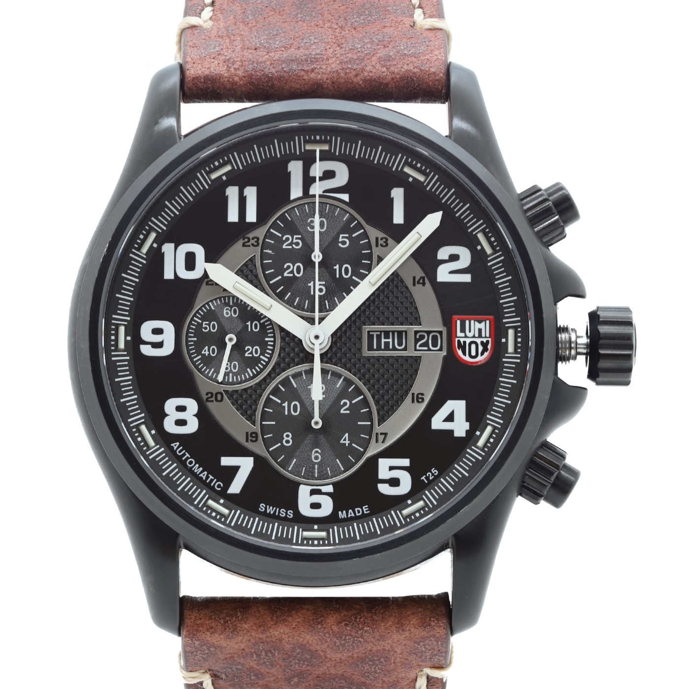 Luminox Field Chronograph 48mm Steel Black Dial Automatic Mens Watch