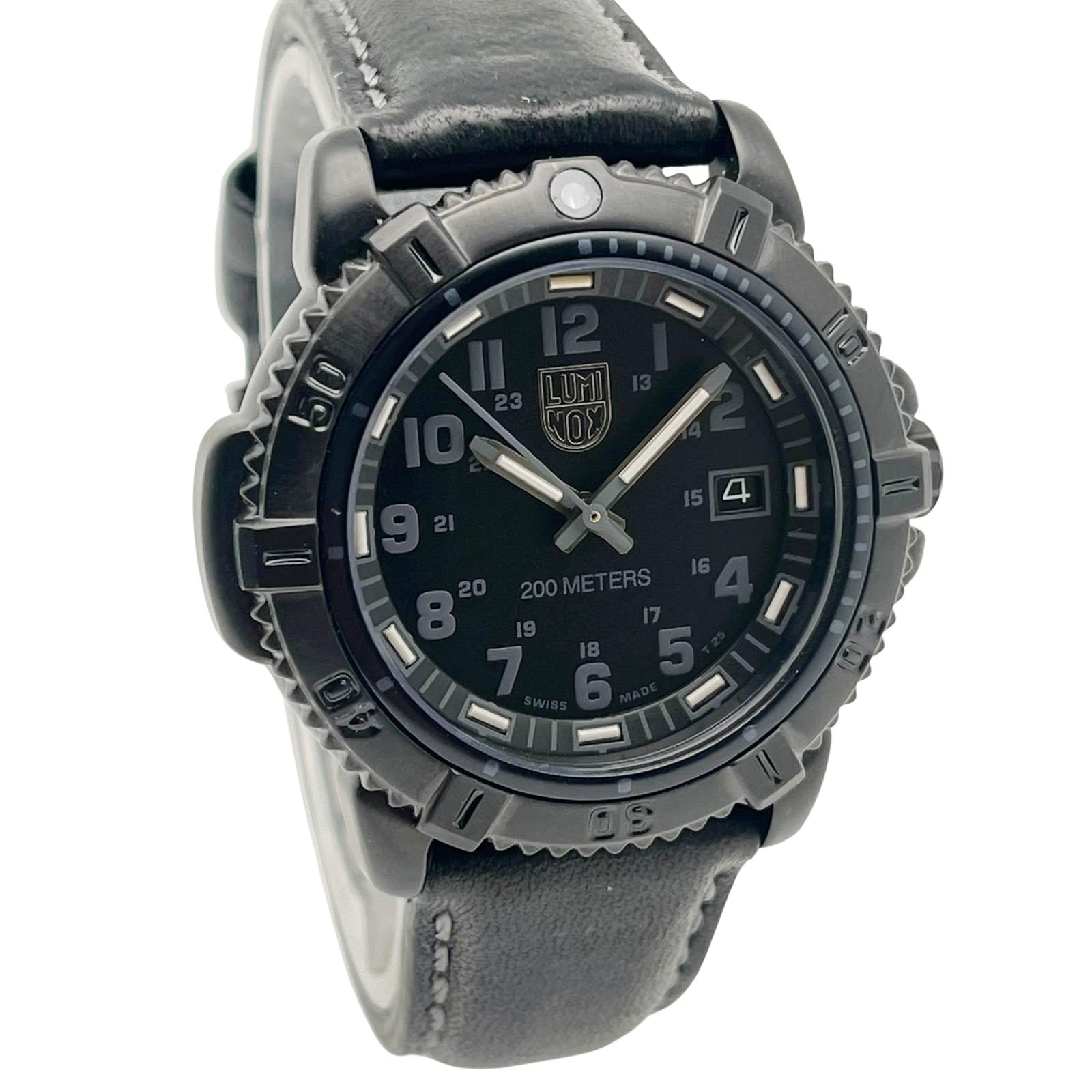Luminox Modern Mariner 38mm Steel Black Dial Quartz Watch
