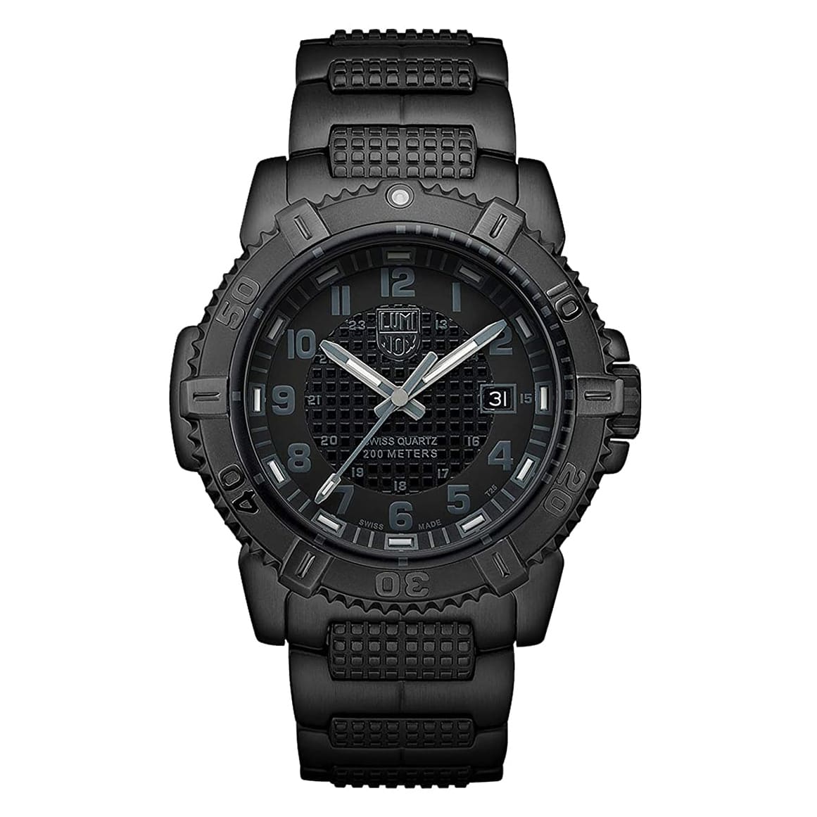 Luminox Modern Mariner 45mm Steel Black Dial Quartz Mens Watch