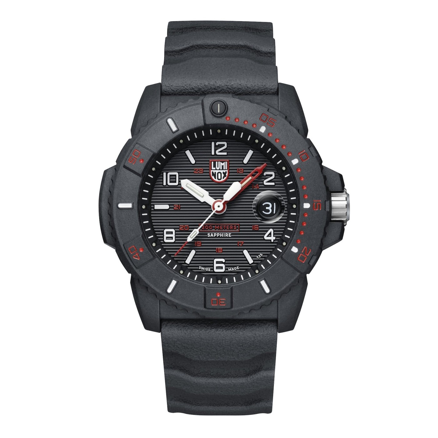 Luminox Navy Seal 45mm Carbon Black Dial Rubber Strap Men Watch