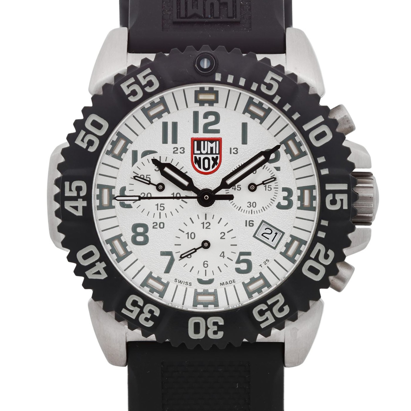Luminox Navy Seal Colormark 44mm Steel Silver Dial Mens Watch