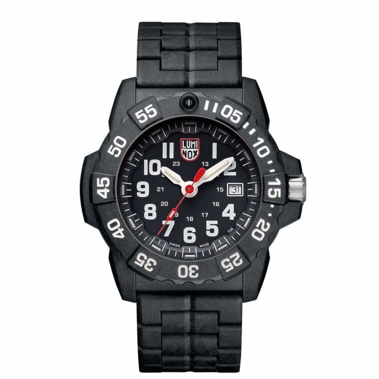 Luminox Navy Seal Military Dive 45mm Carbon Black Dial Mens Watch