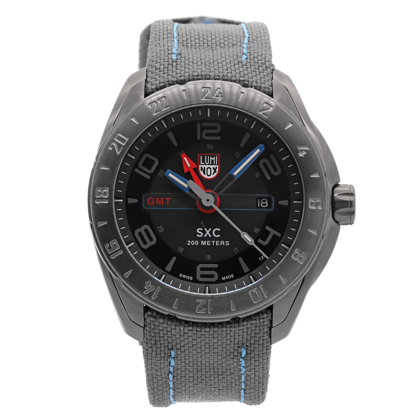 Luminox SXC Space GMT 45.5mm Steel Black Dial Men Watch
