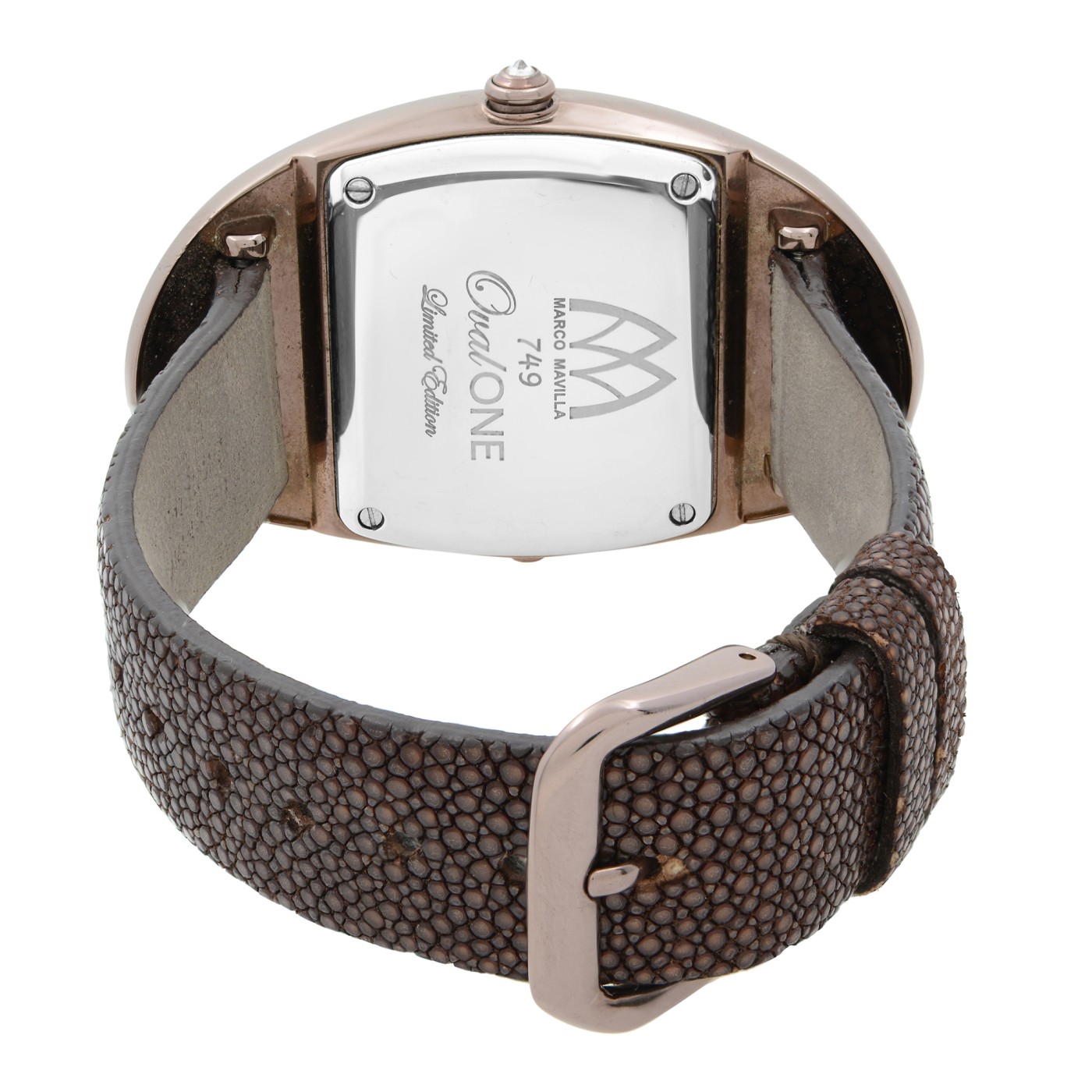 Marco Mavilla Oval One Stainless Steel Diamond Digital Dial Ladies