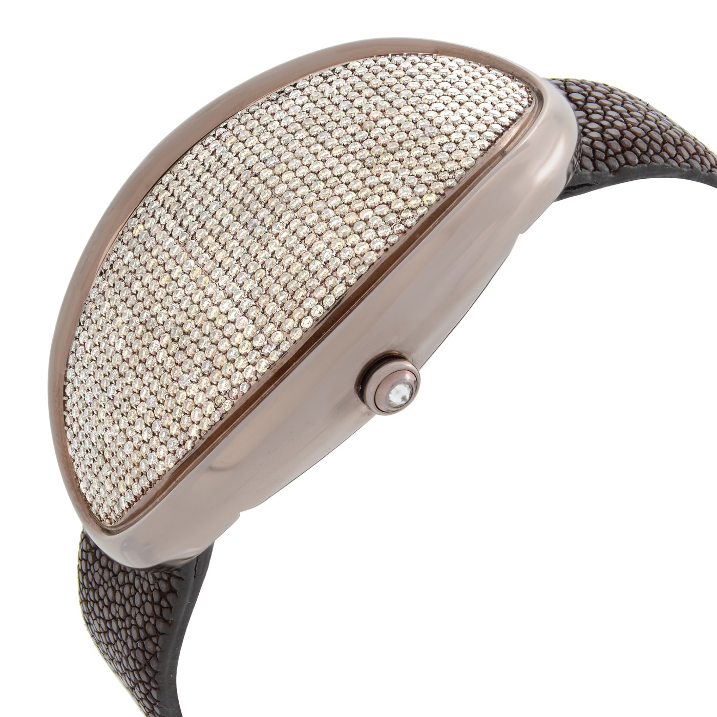 Marco Mavilla Oval One Stainless Steel Diamond Digital Dial Ladies