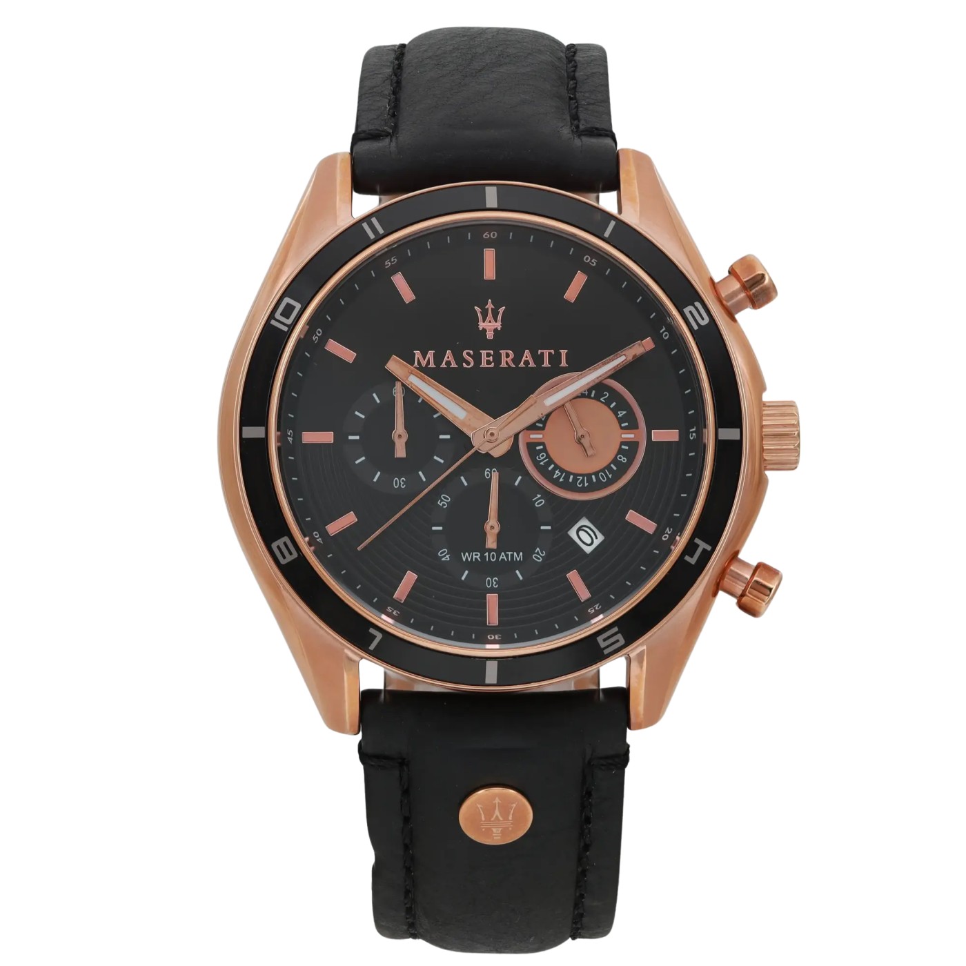 Maserati Sorpasso 45 mm Chronograph Black Dial Men's Watch