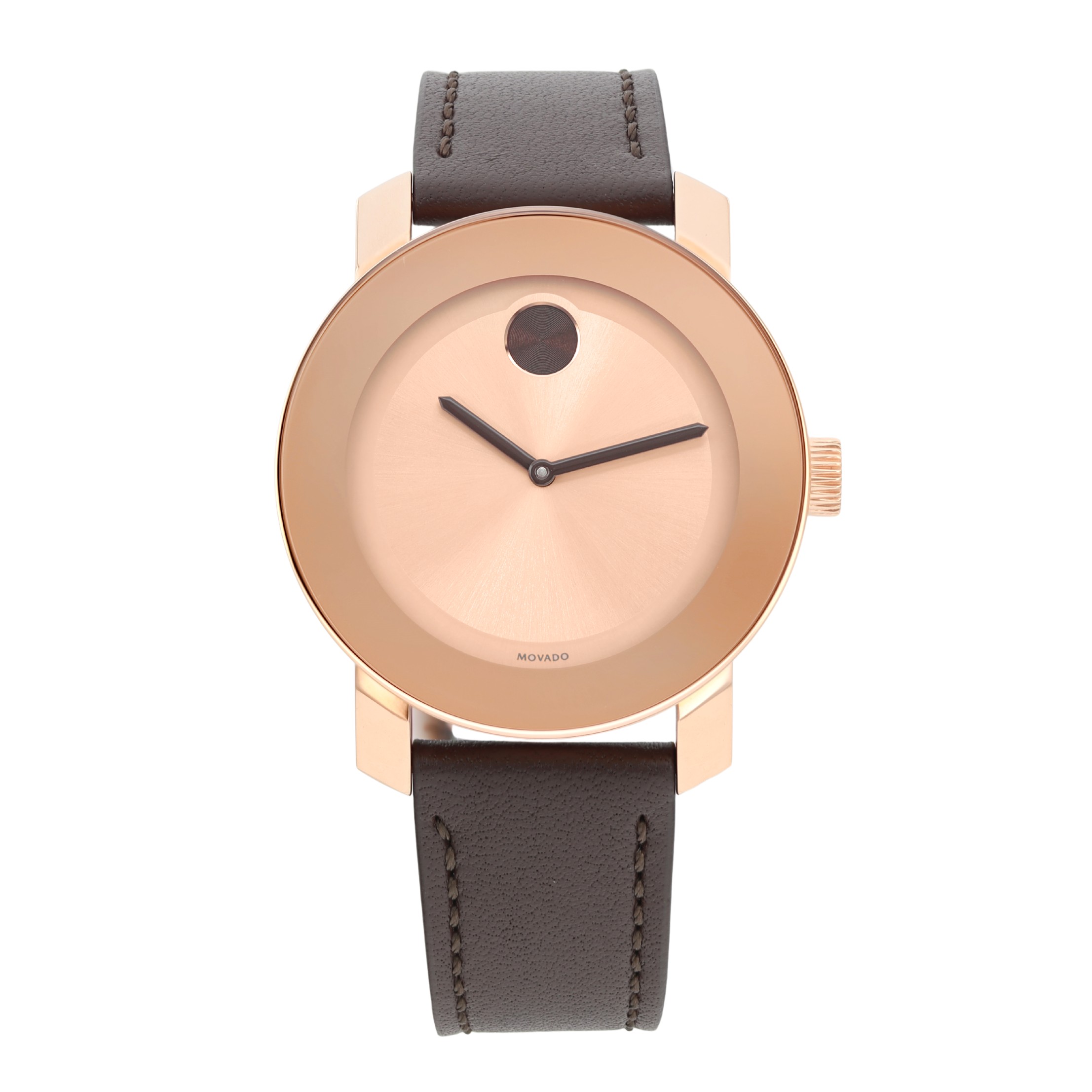 Movado Bold 36mm PVD Steel Rose Dial Ladies Watch