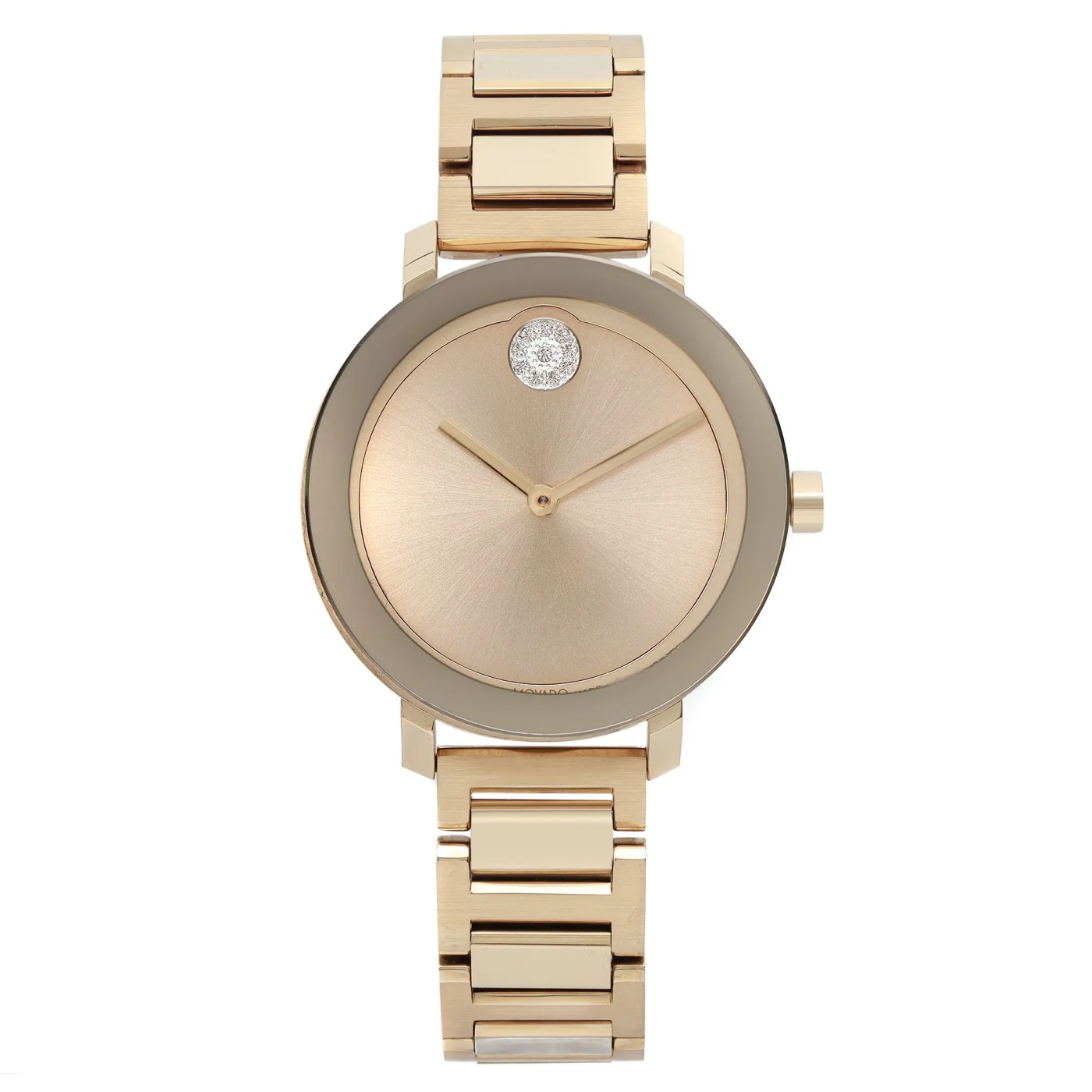 Movado Bold Evolution 34mm Gold-Tone Crystal Dot Ladies Watch