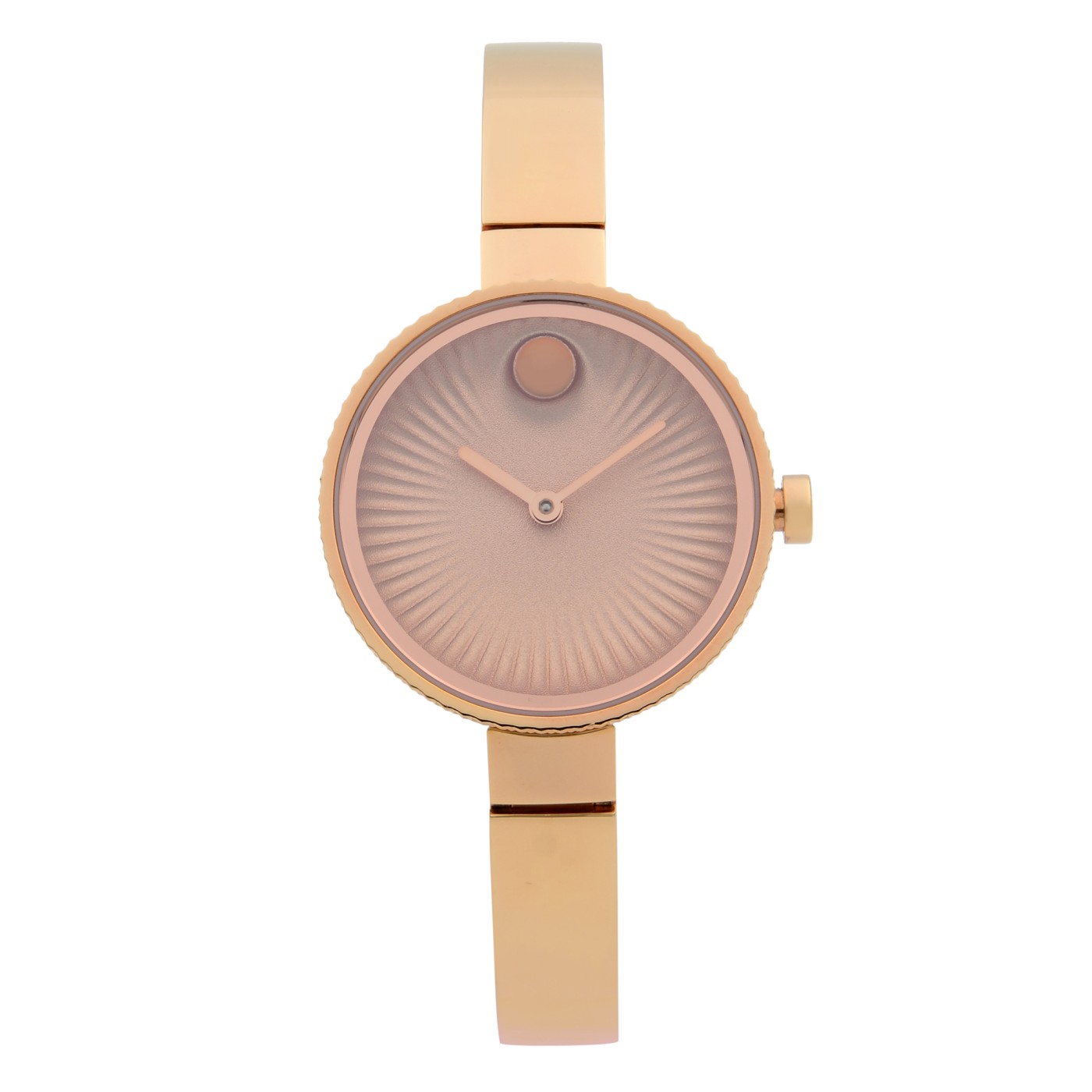 Movado Edge Concave Aluminium Dial Stainless Steel Ladies Watch