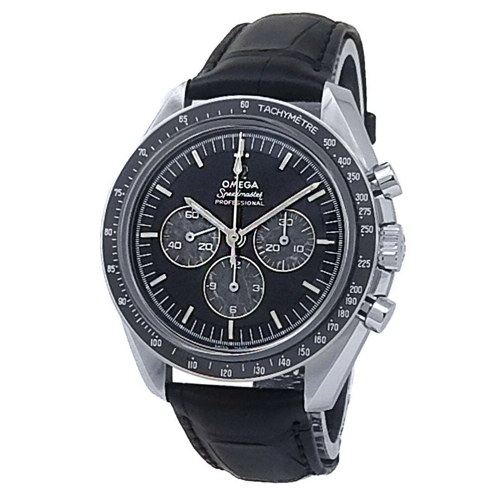 Omega Speedmaster Moonwatch Platinum Manual Black Mens Watch 311.93.42.30.99.001