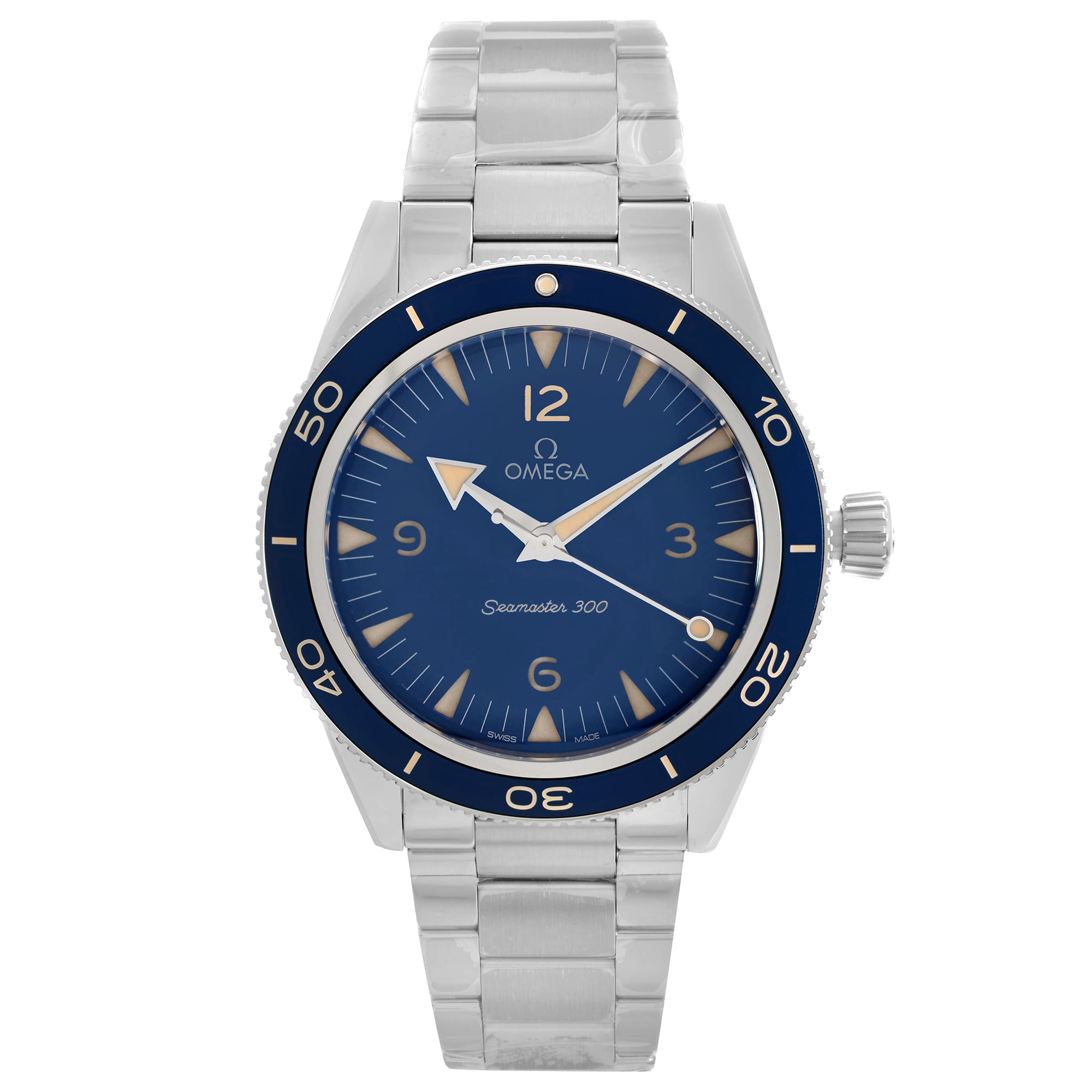 Omega Seamaster 300 Co-Axial Master Chronometer Blue Dial Watch