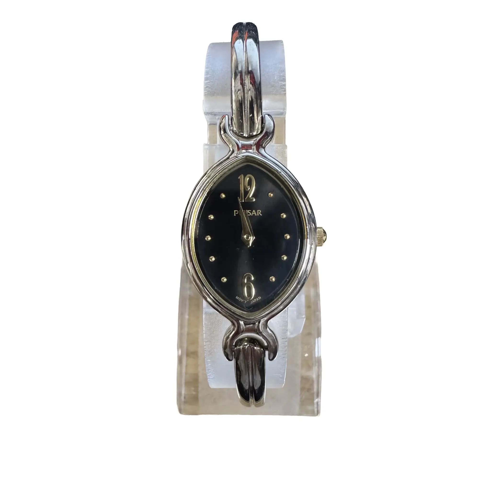 Pulsar 20mm Two-Tone Black Dial Ladies Quartz watch