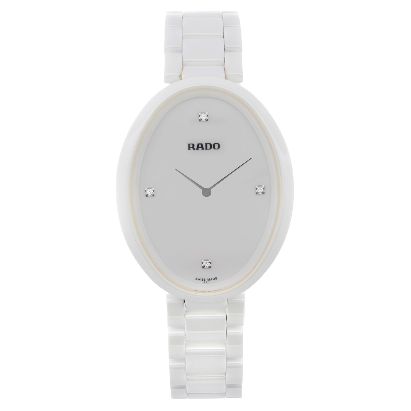 Rado Esenza 33mm Ceramic Touch White Diamond Dial Quartz Ladies Watch