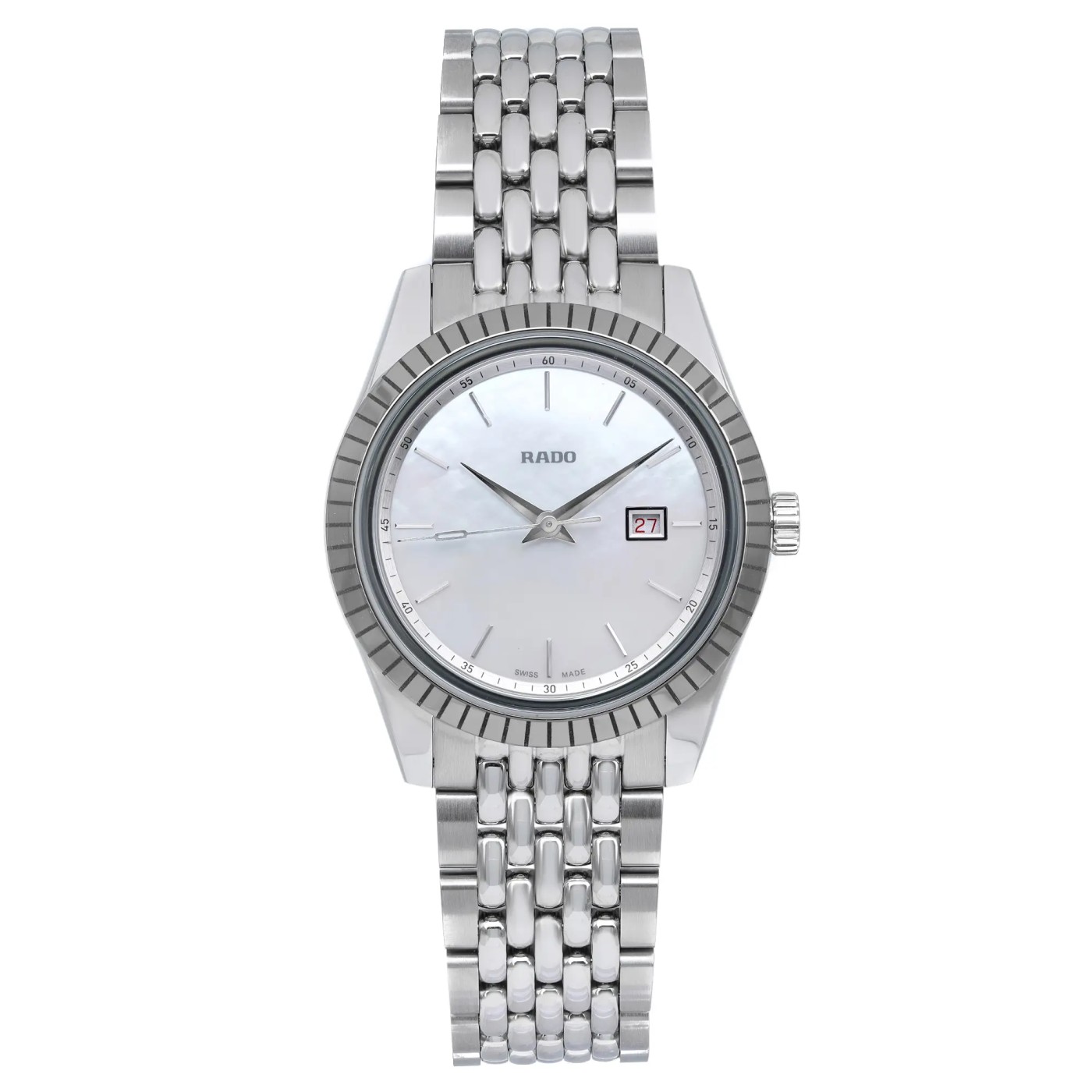 Rado HyperChrome Classic 35mm Steel MOP Dial Quartz Ladies Watch