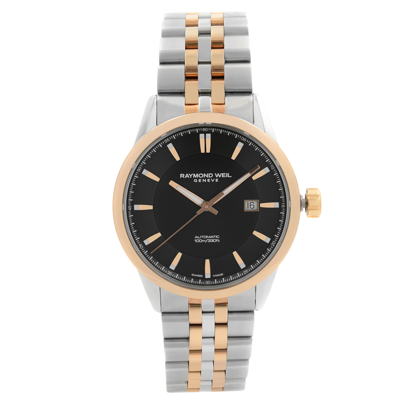 Raymond Weil Freelancer Steel Black Dial Automatic Mens Watch