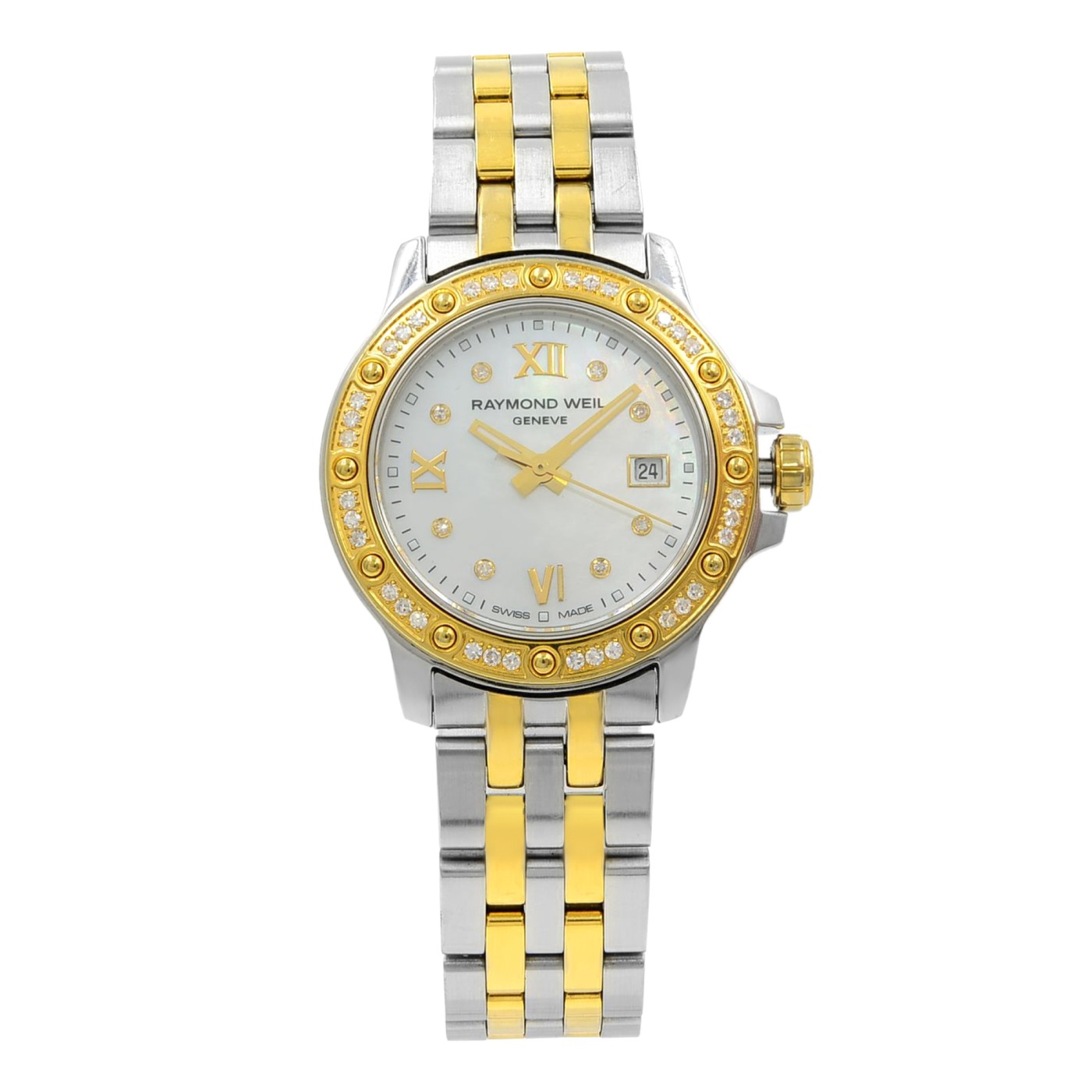 Raymond Weil Tango Gold Tone Steel  MOP Dial Ladies Watch
