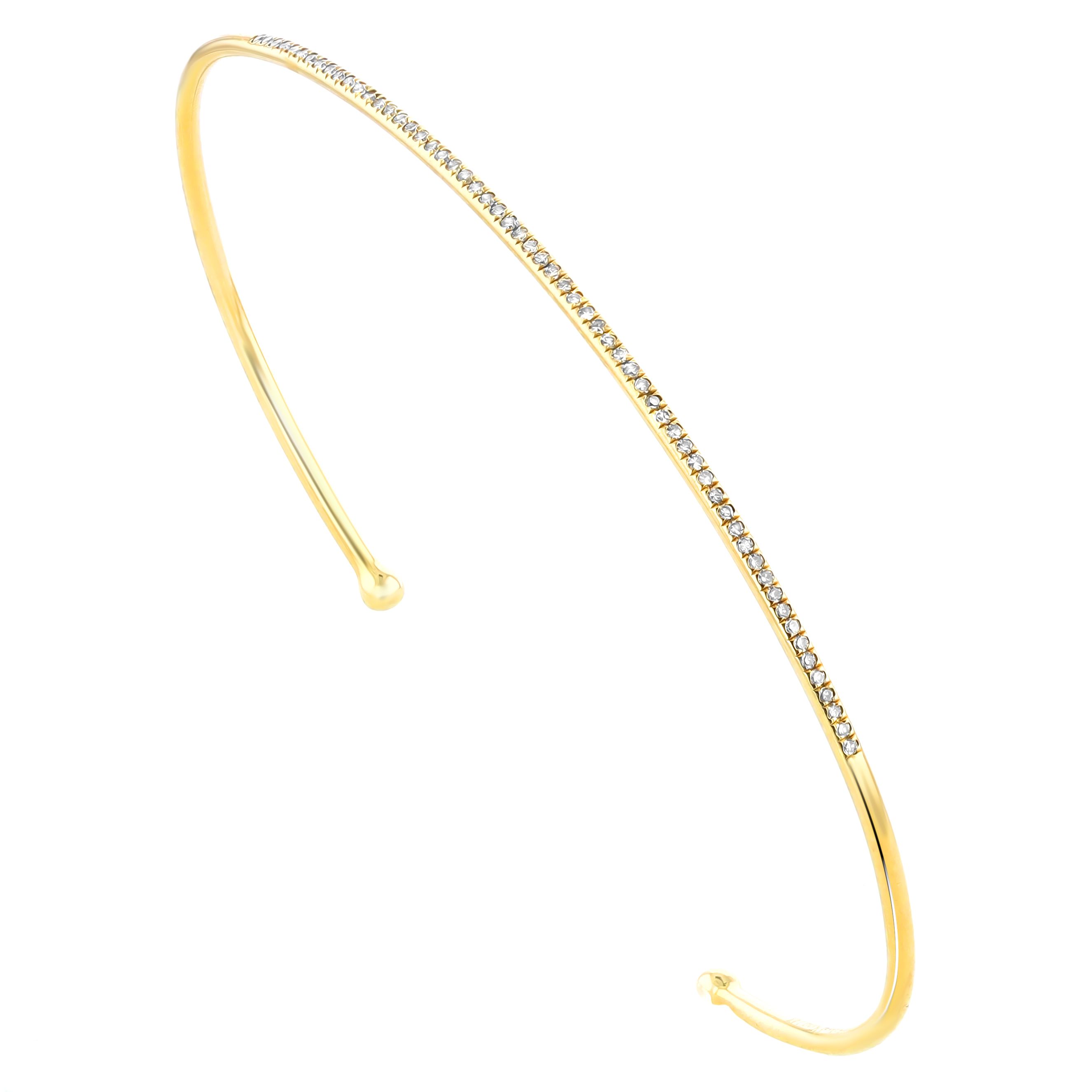 Briget King 14k Yellow Gold and Diamond Bracelet