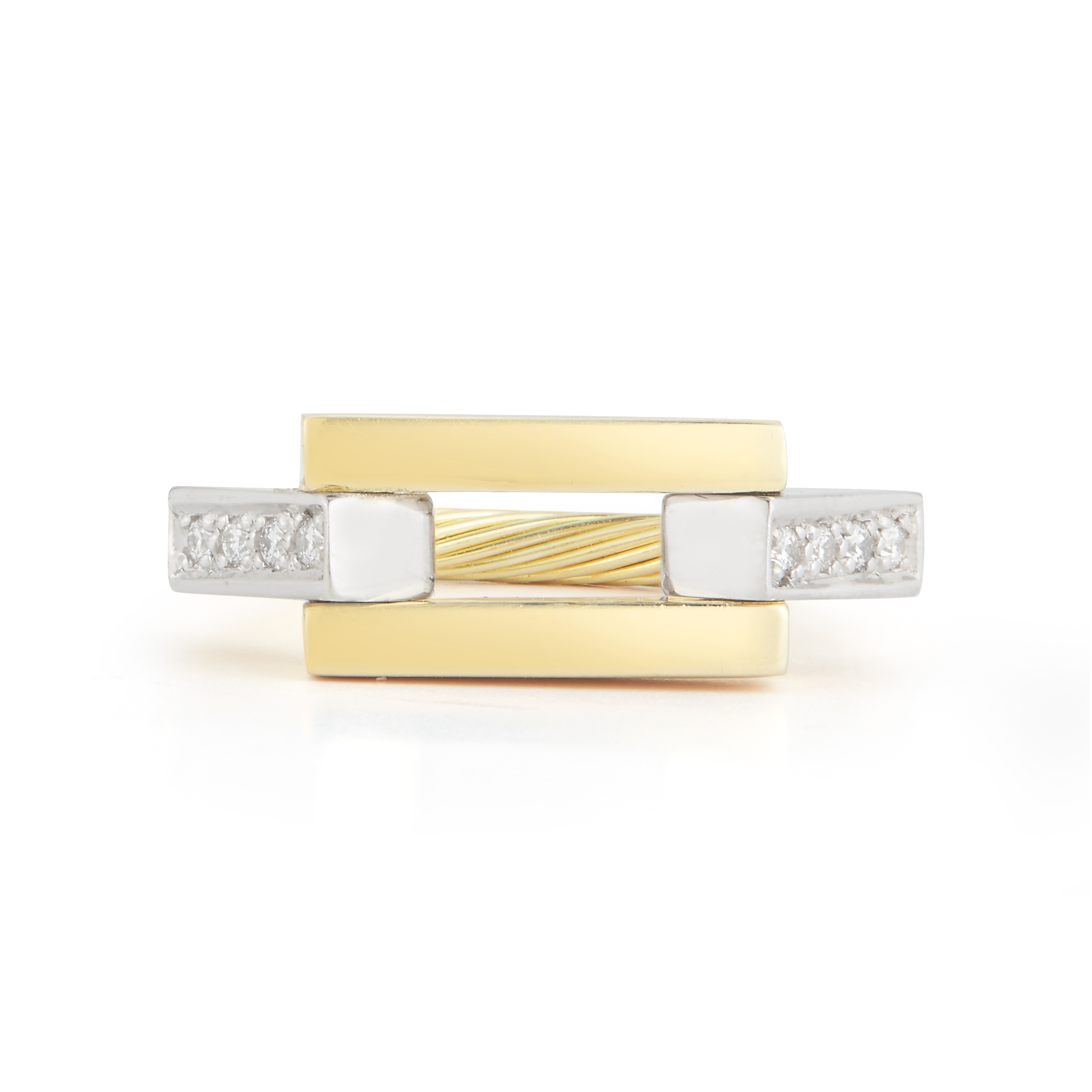 I.Reiss 14K Yellow Gold 0.07 Ring Size 7