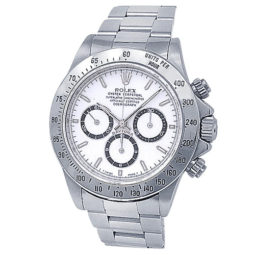 Rolex Daytona Zenith Stainless Steel Oyster Automatic White Men's Watch 16520